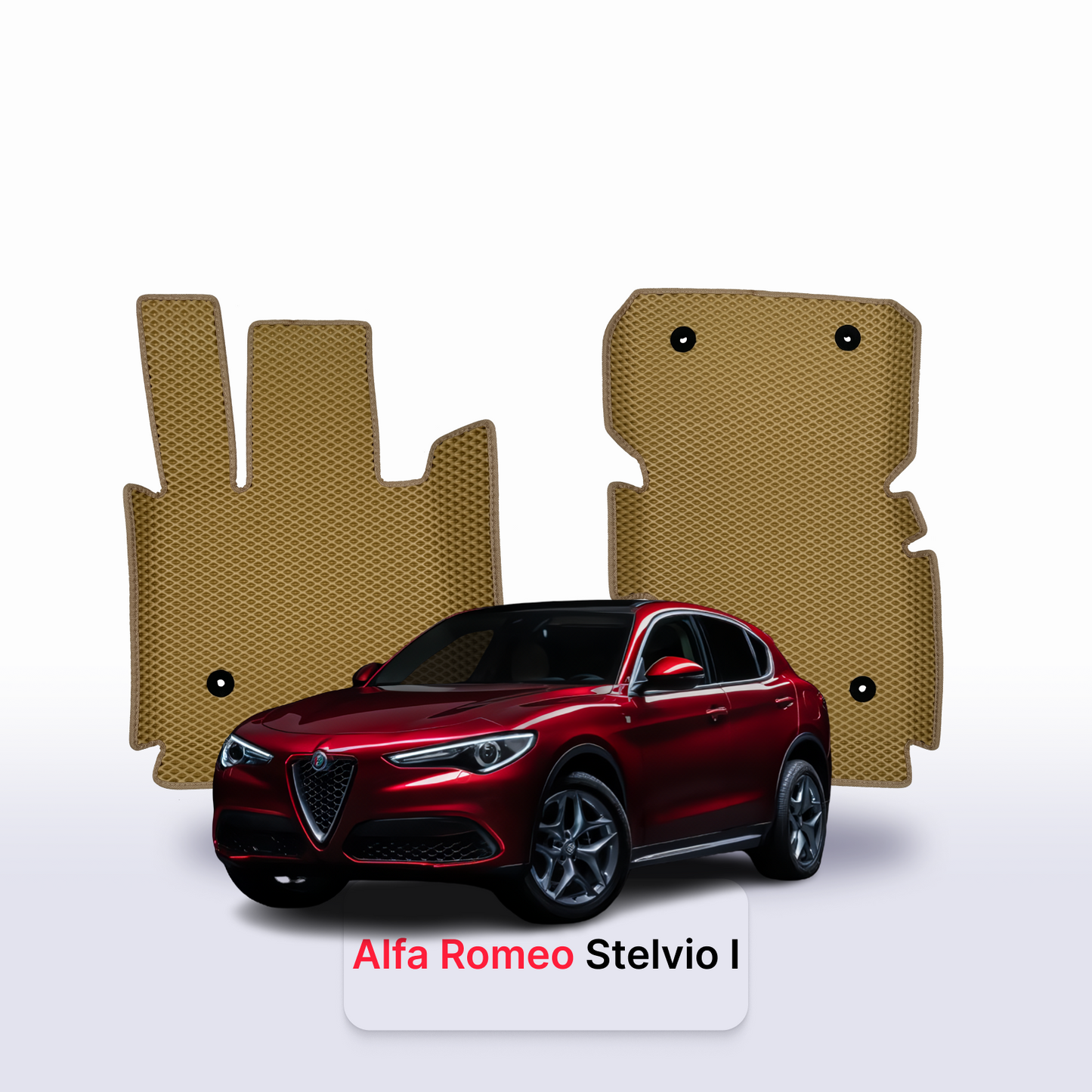 Autokoberce EVAMATS pro SUV Alfa Romeo Stelvio 1 gen 2016-2025