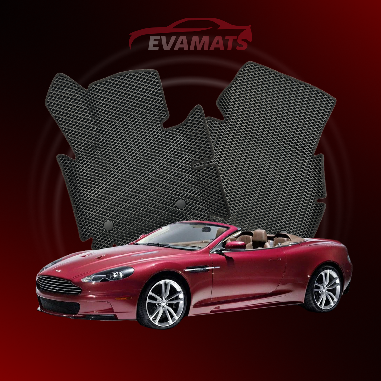 Autokoberce EVAMATS pro Aston Martin DBS 2 gen 2007-2012 rok CABRIO Volante