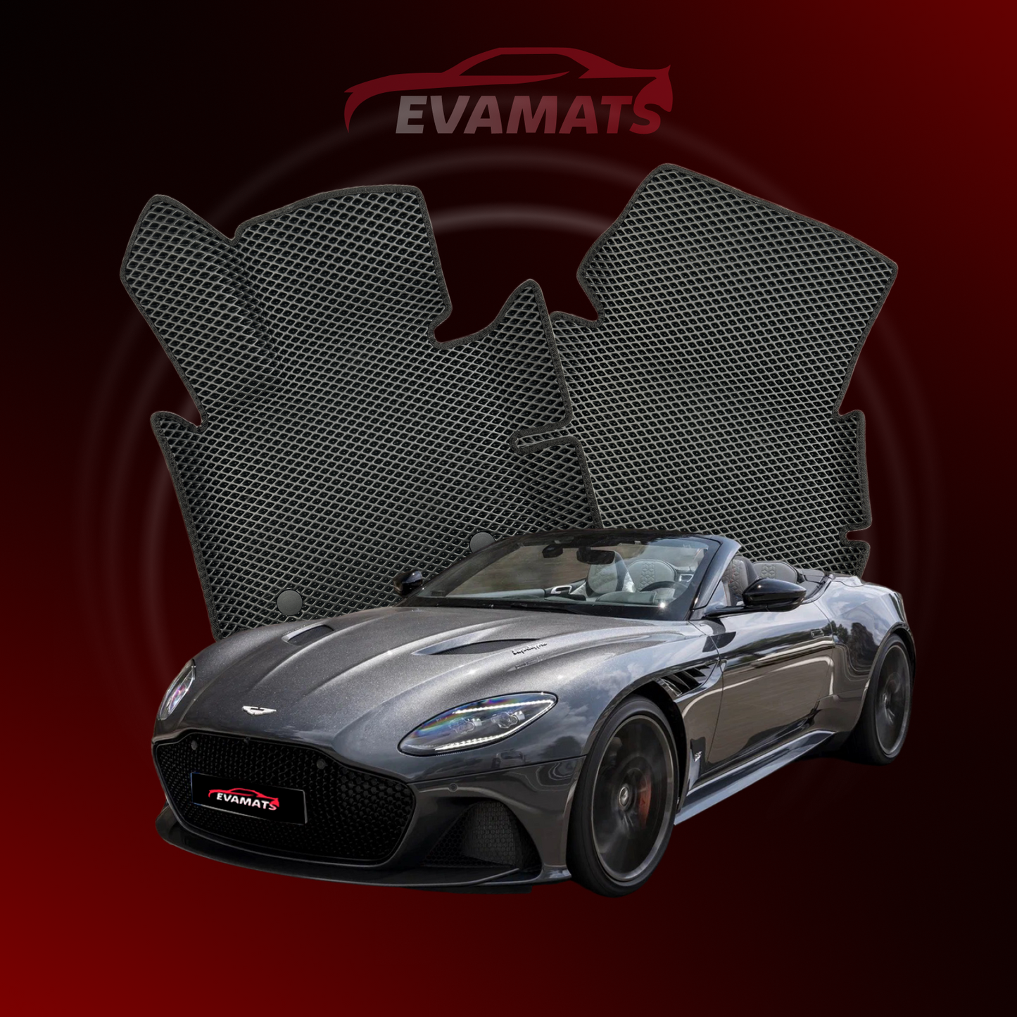 Autokoberce EVAMATS pro Aston Martin DBS 3 gen 2018-2023 rok CABRIO