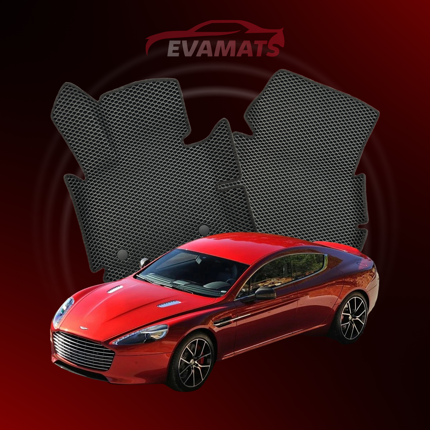 Autokoberce EVAMATS pro Aston Martin Rapide 1 gen 2010-2020 rok LIFTBACK