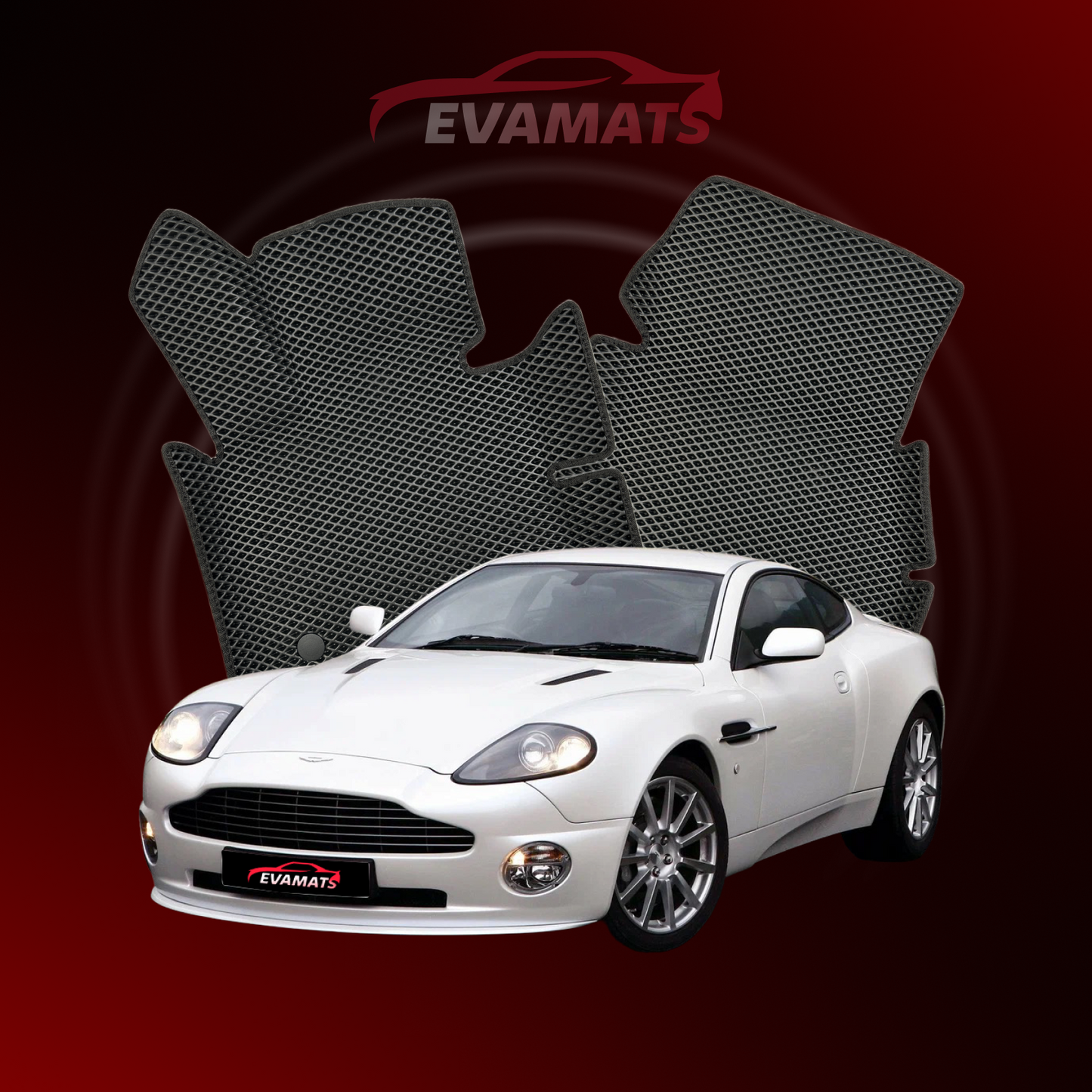 Autokoberce EVAMATS pro Aston Martin Vanquish 1 gen 2001-2007 rok COUPE-S