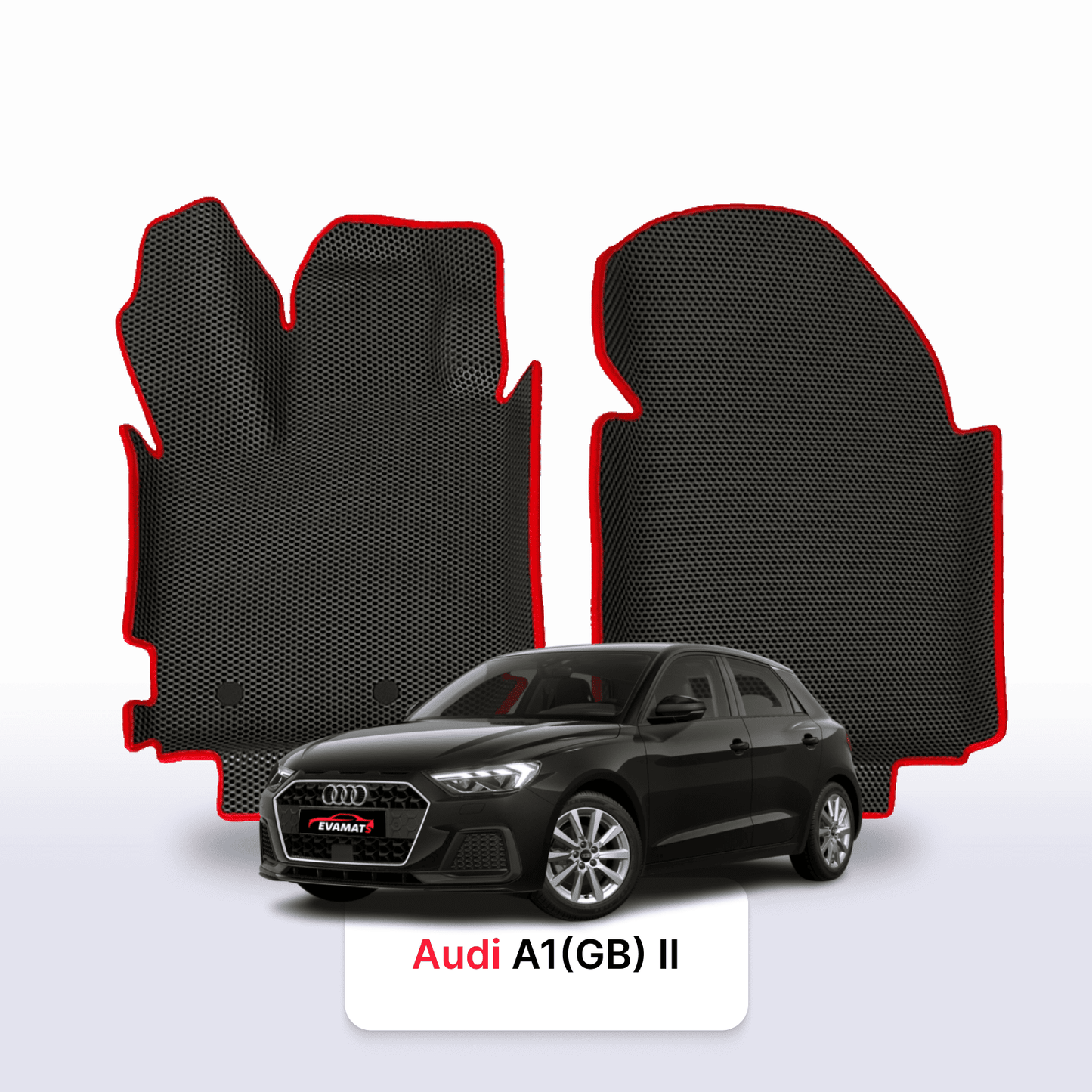 Autokoberce EVAMATS pro Audi A1 (GB) 2. generace 2018-2027 hatchback 5 dveří