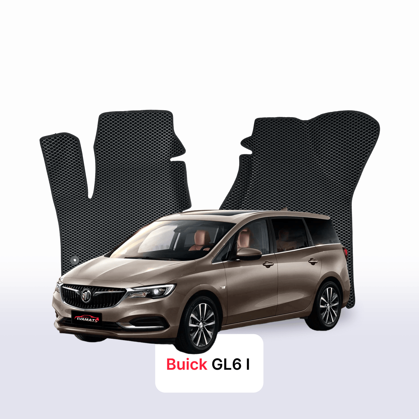 Autokoberce EVAMATS pro Buick GL6 1 gen 2017-2023 rok MINIVAN