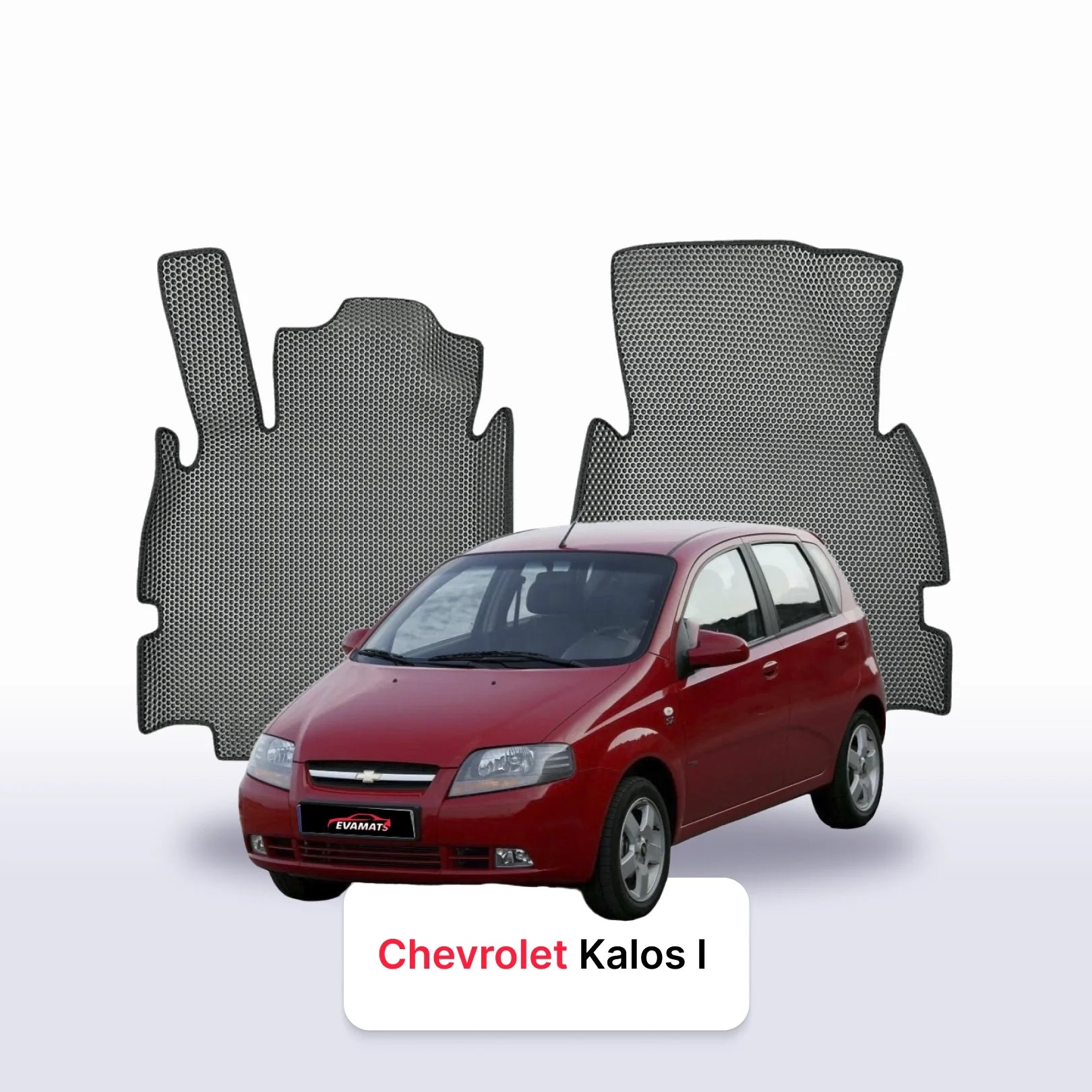 Autokoberce EVAMATS pro Chevrolet Kalos 1 gen 2003-2008 rok HATCHBACK 5dv. Autokoberce EVAMATS pro Chevrolet Kalos 1 gen 2003-2008 rok HATCHBACK 5dv.
