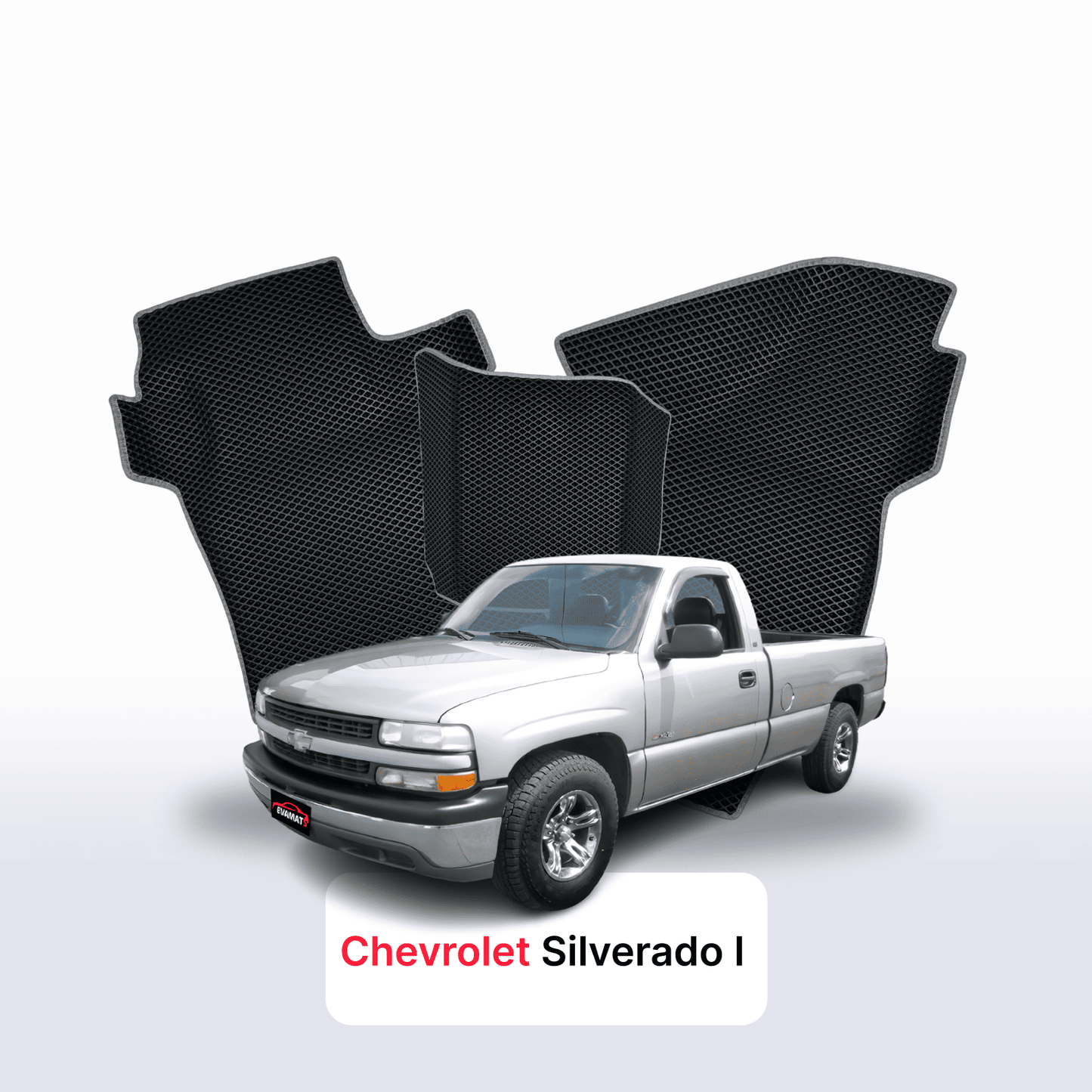 Autokoberce EVAMATS pro Chevrolet Silverado (GMT800) 1 gen 1998-2007 rok PICK-UP jednokabinový