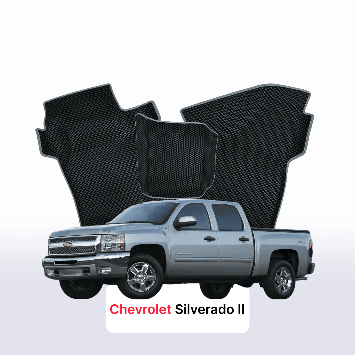 Autokoberce EVAMATS pro Chevrolet Silverado (GMT900) 2 gen 2007-2013 rok PICK-UP dvoukabina
