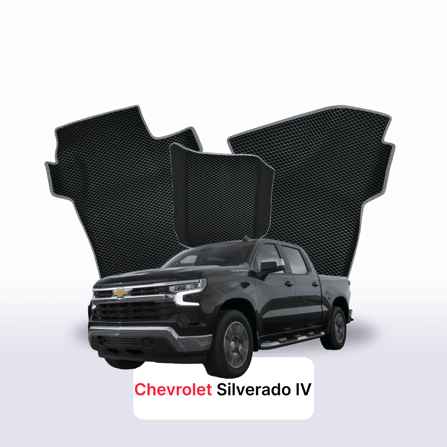 Autokoberce EVAMATS pro Chevrolet Silverado(T1XX) 4 gen 2019-2025 rok PICK-UP dvoukabina Grew