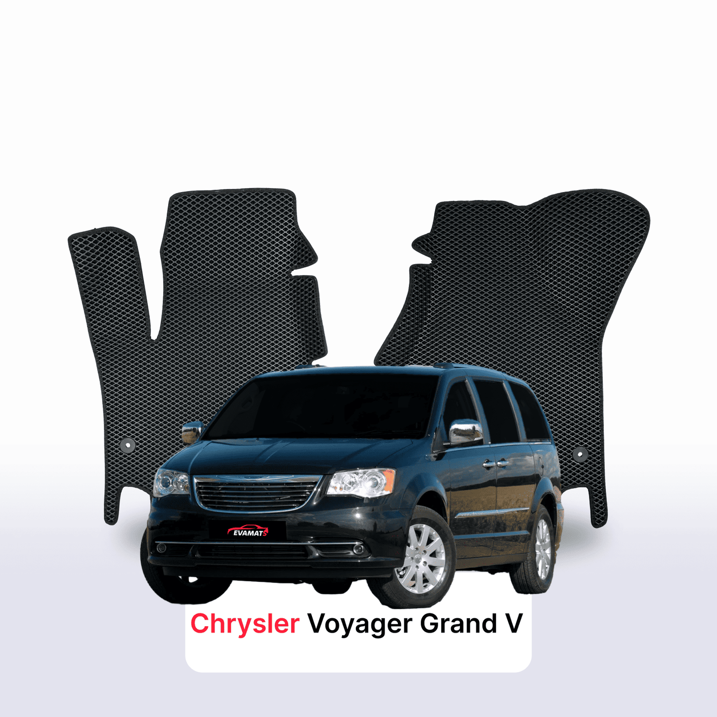 Autokoberce EVAMATS pro Chrysler Voyager Grand 5 gen 2007-2016 rok MINIVAN