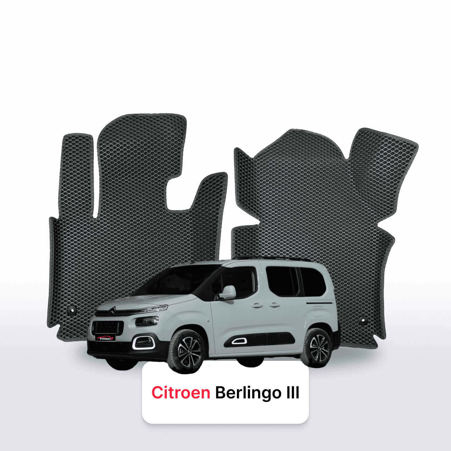 Autokoberce EVAMATS pro Citroen Berlingo 3 gen 2018-2025 rok MINIVAN SHORT