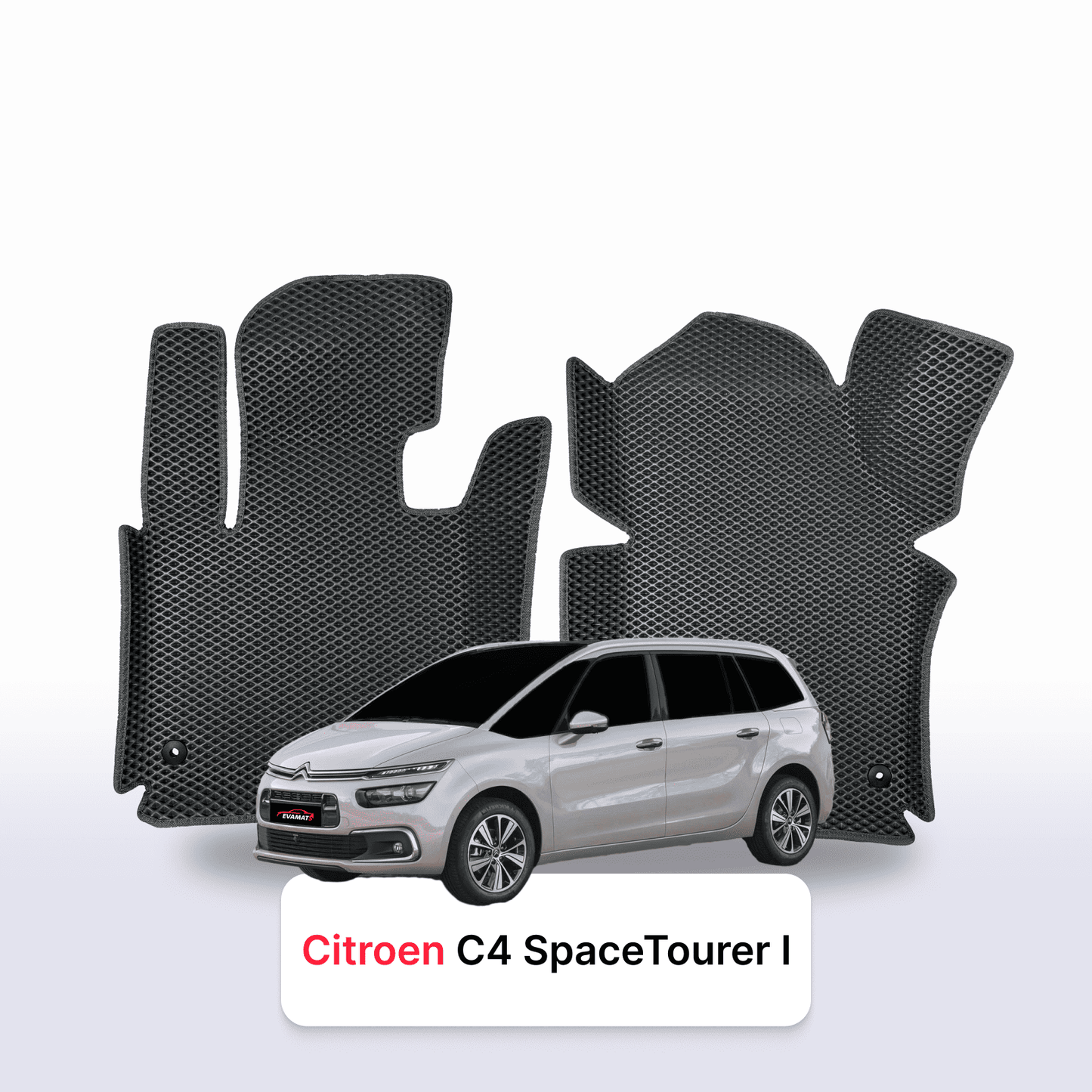Autokoberce EVAMATS pro Citroen C4 SpaceTourer 1 gen 2018-2022 rok MINIVAN 7 míst