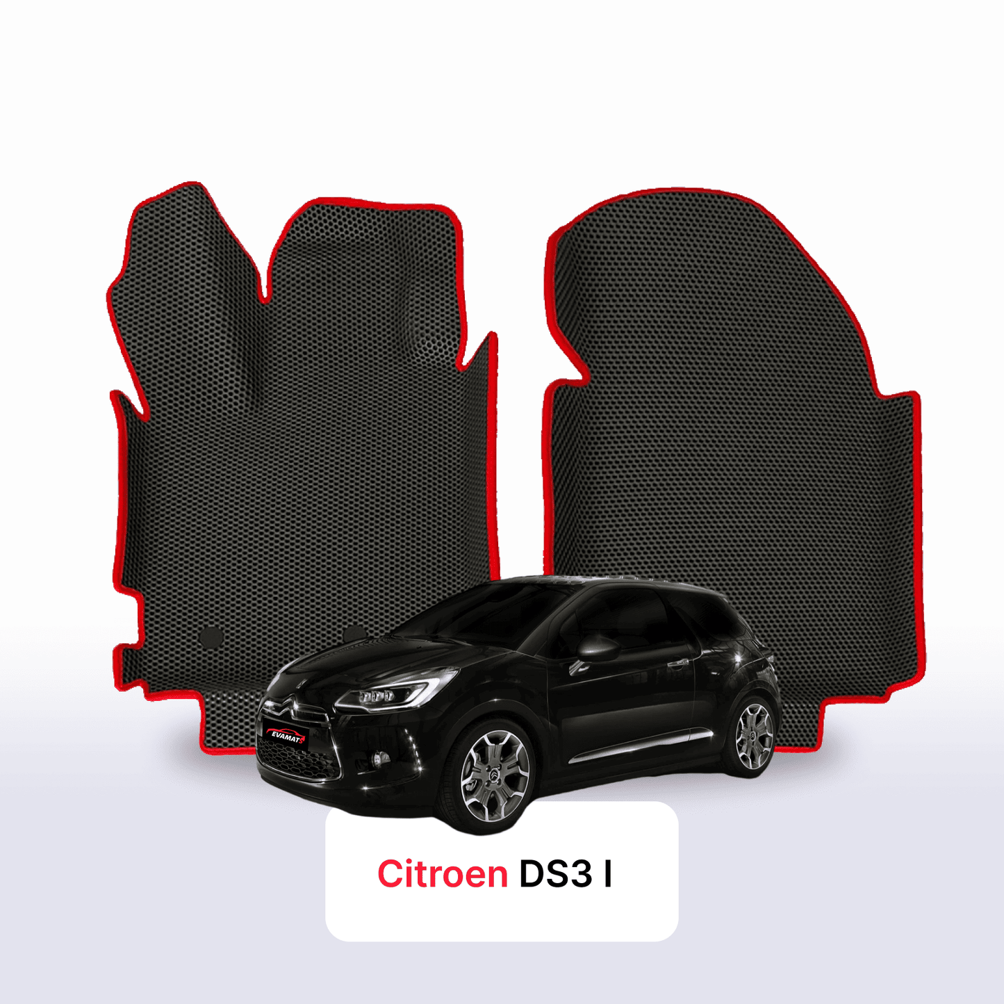 Autokoberce EVAMATS pro Citroen DS3 1 gen 2008-2016 rok HATCHBACK 3dv.