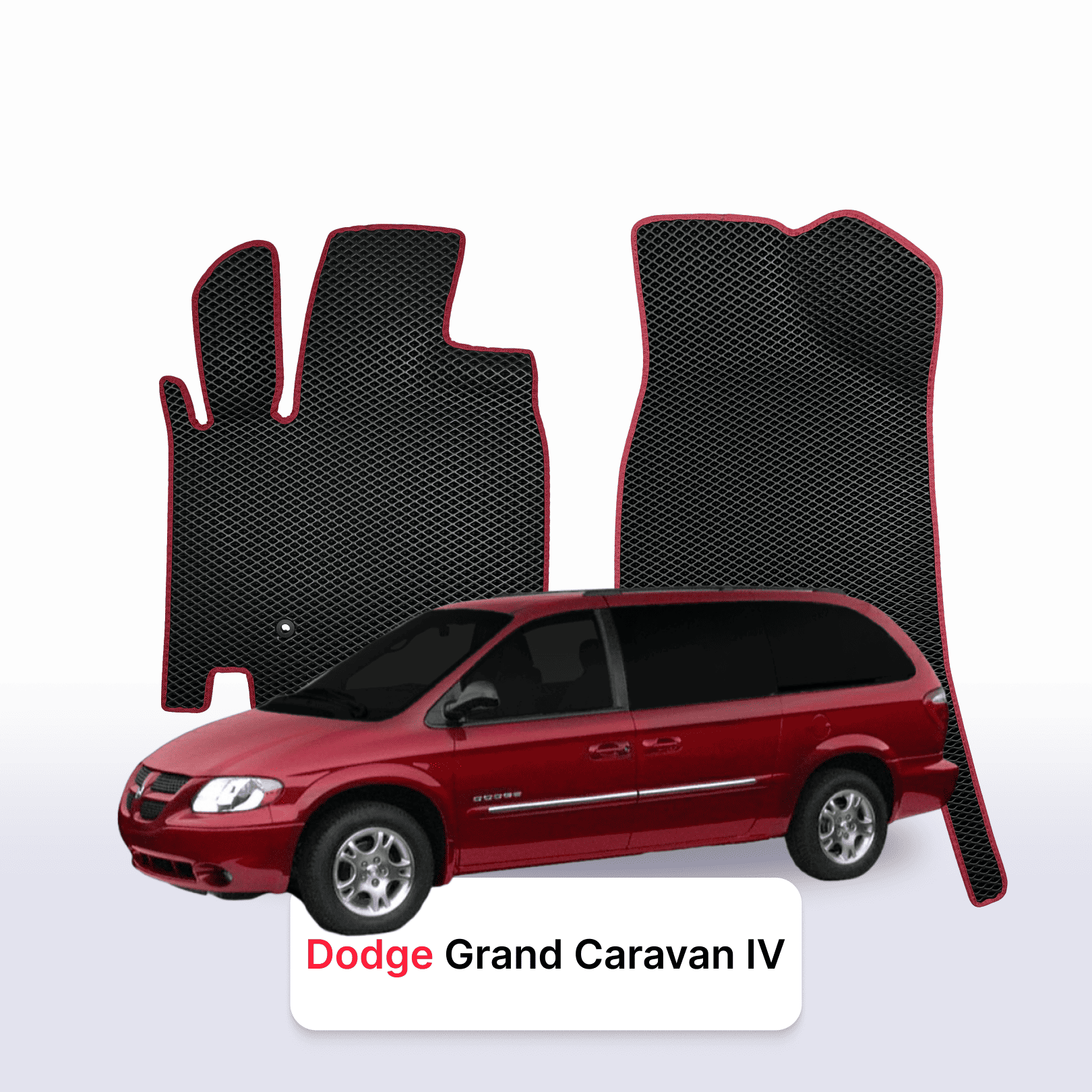 Autokoberce EVAMATS pro Dodge Grand Caravan 4 gen 2000-2007 rok MINIVAN Autokoberce EVAMATS pro Dodge Grand Caravan 4 gen 2000-2007 rok MINIVAN