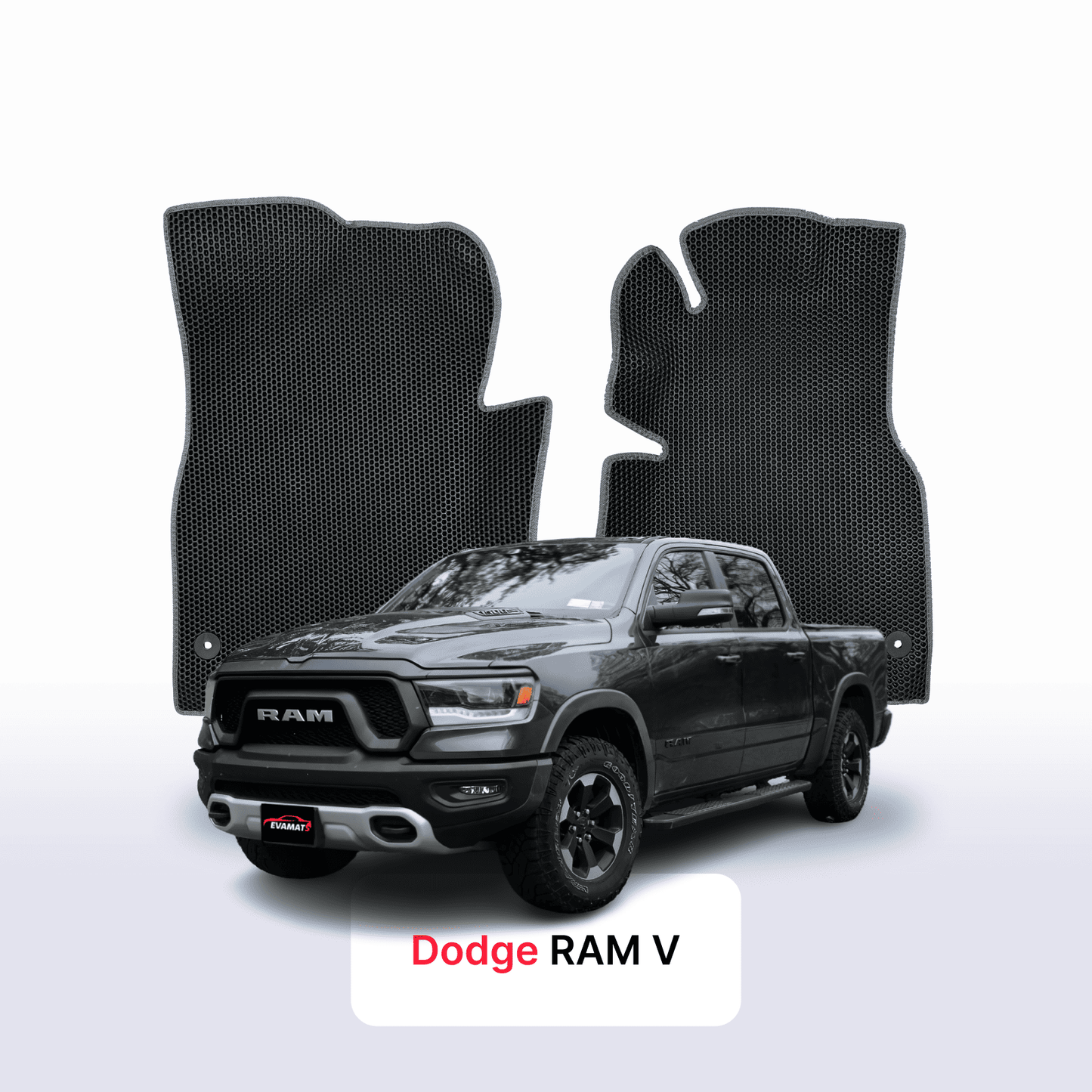 Autokoberce EVAMATS pro Dodge RAM 5 gen 2019-2024 rok PICK-UP dvoukabina