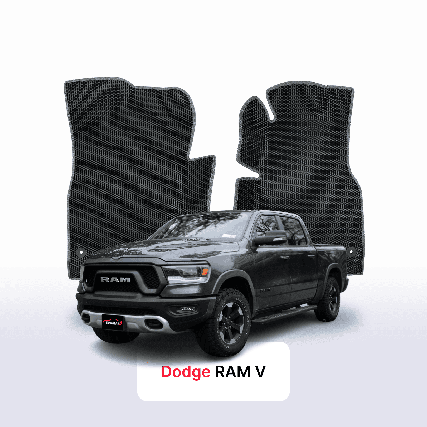 Autokoberce EVAMATS pro Dodge RAM 5 gen 2019-2024 rok PICK-UP dvoukabina Autokoberce EVAMATS pro Dodge RAM 5 gen 2019-2024 rok PICK-UP dvoukabina