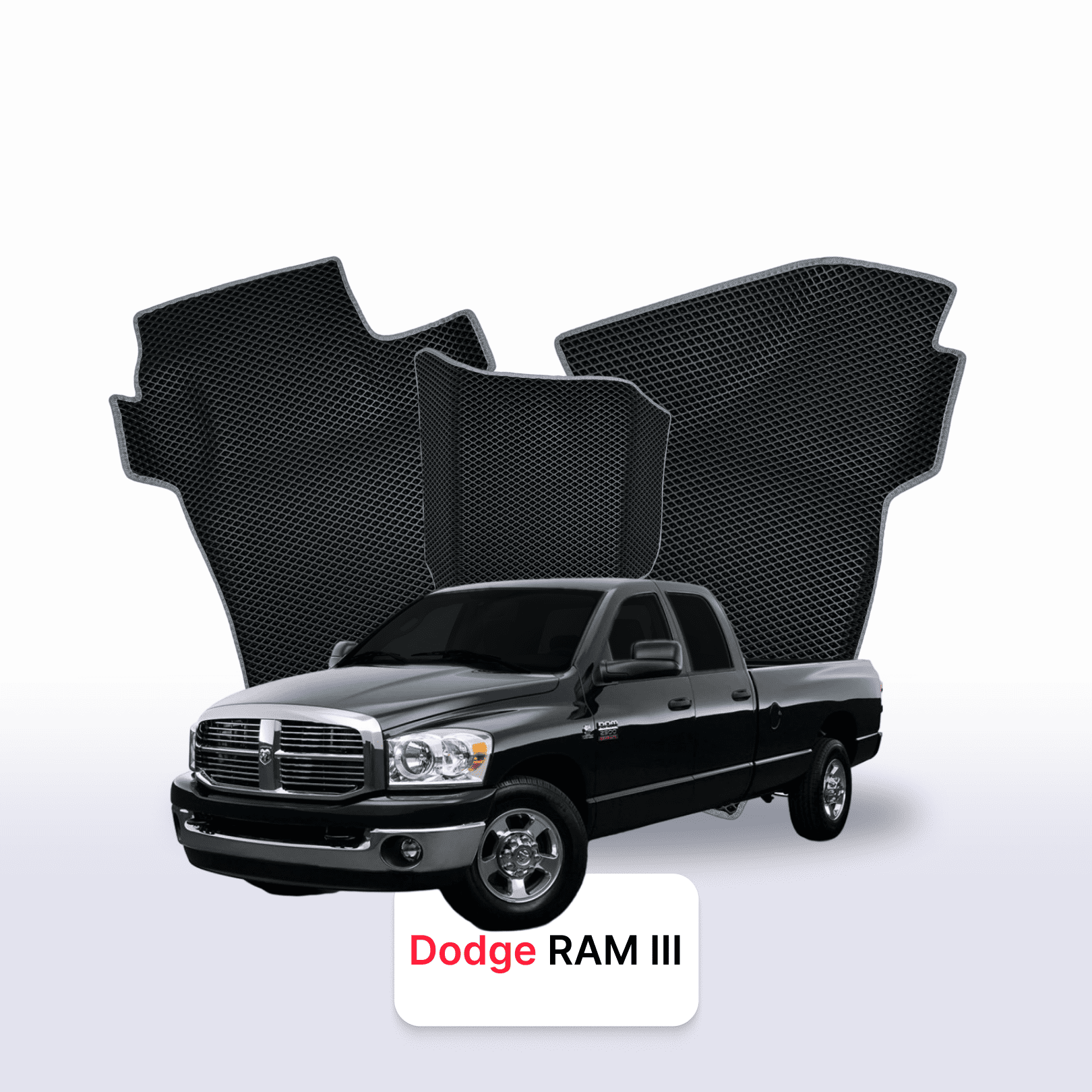 Autokoberce EVAMATS pro Dodge RAM (DRDH) 3. generace 2001-2009 PICK-UP dvojitá kabina Autokoberce EVAMATS pro Dodge RAM (DRDH) 3. generace 2001-2009 PICK-UP dvojitá kabina