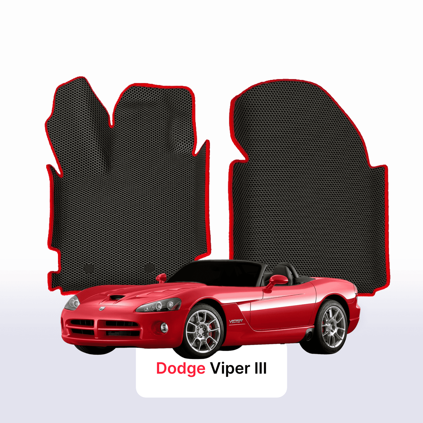 Autokoberce EVAMATS pro Dodge Viper 3 gen 2002-2007 rok ROADSTER