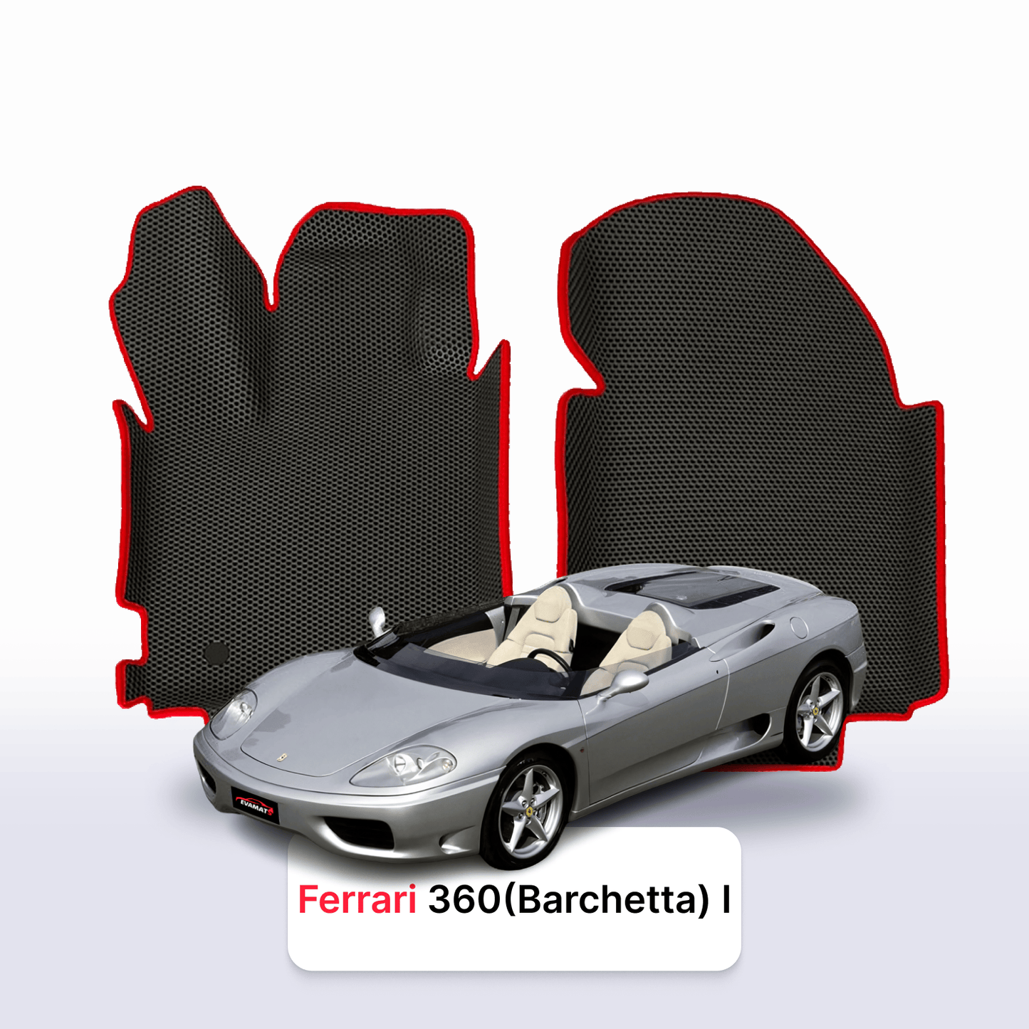 Autokoberce EVAMATS pro Ferrari 360 (Barchetta) 1 gen 1999-2005 rok SPEEDSTER