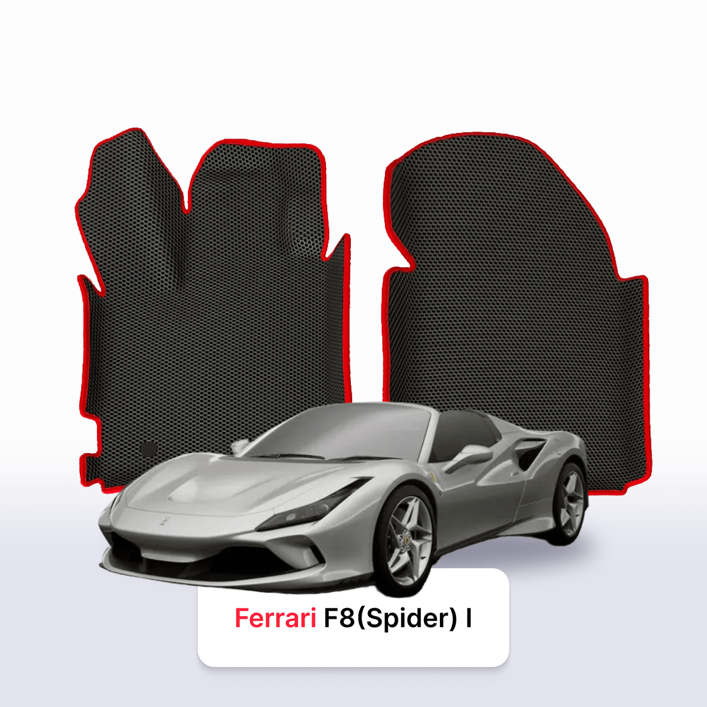 Autokoberce EVAMATS pro Ferrari F8 (Spider) 1 gen 2019-2023 rok ROADSTER