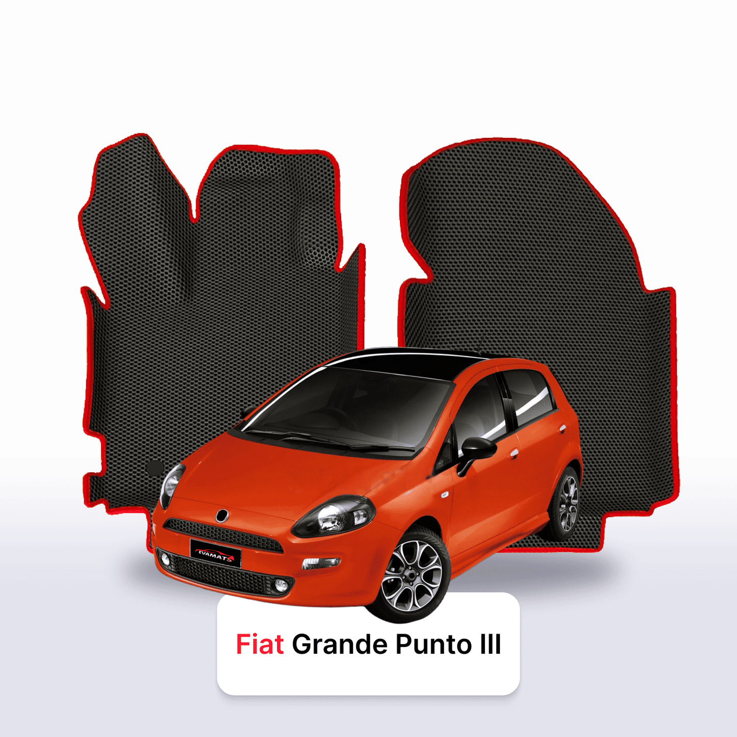 Autokoberce EVAMATS pro Fiat Grande Punto 3 gen 2005-2012 rok HATCHBACK 5 dveří