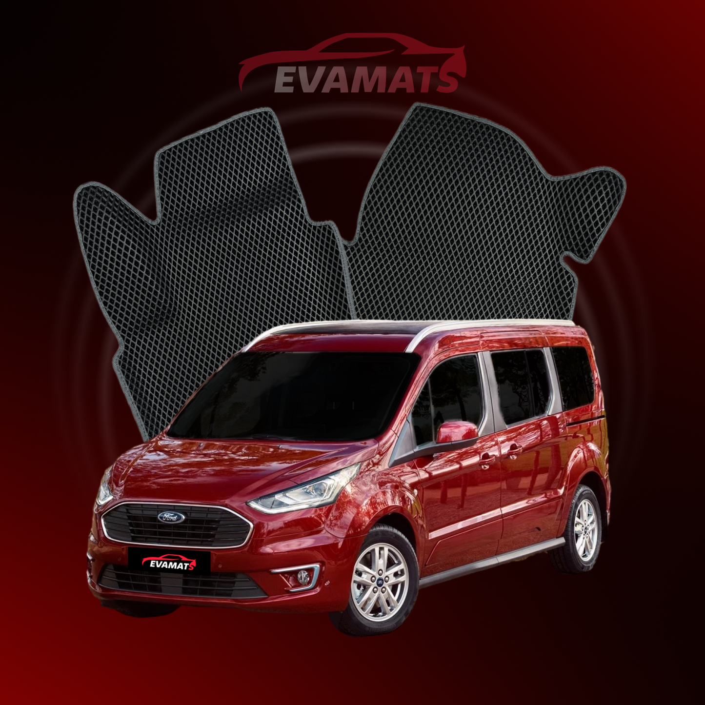 Autokoberce EVAMATS pro Ford Grand Tourneo Connect 2 gen 2012-2022 rok MINIVAN 7 míst
