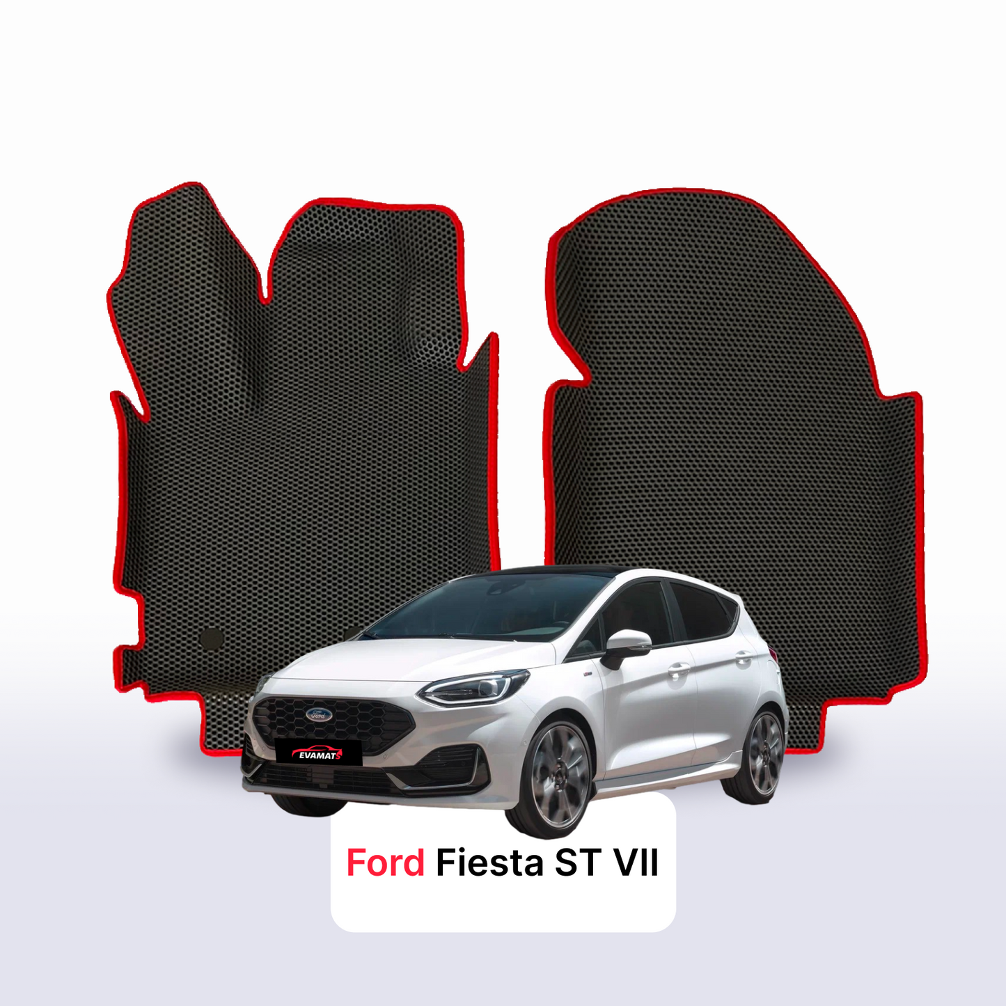 Autokoberce EVAMATS pro Ford Fiesta ST 7 gen 2018-2023 rok HATCHBACK 5dv.