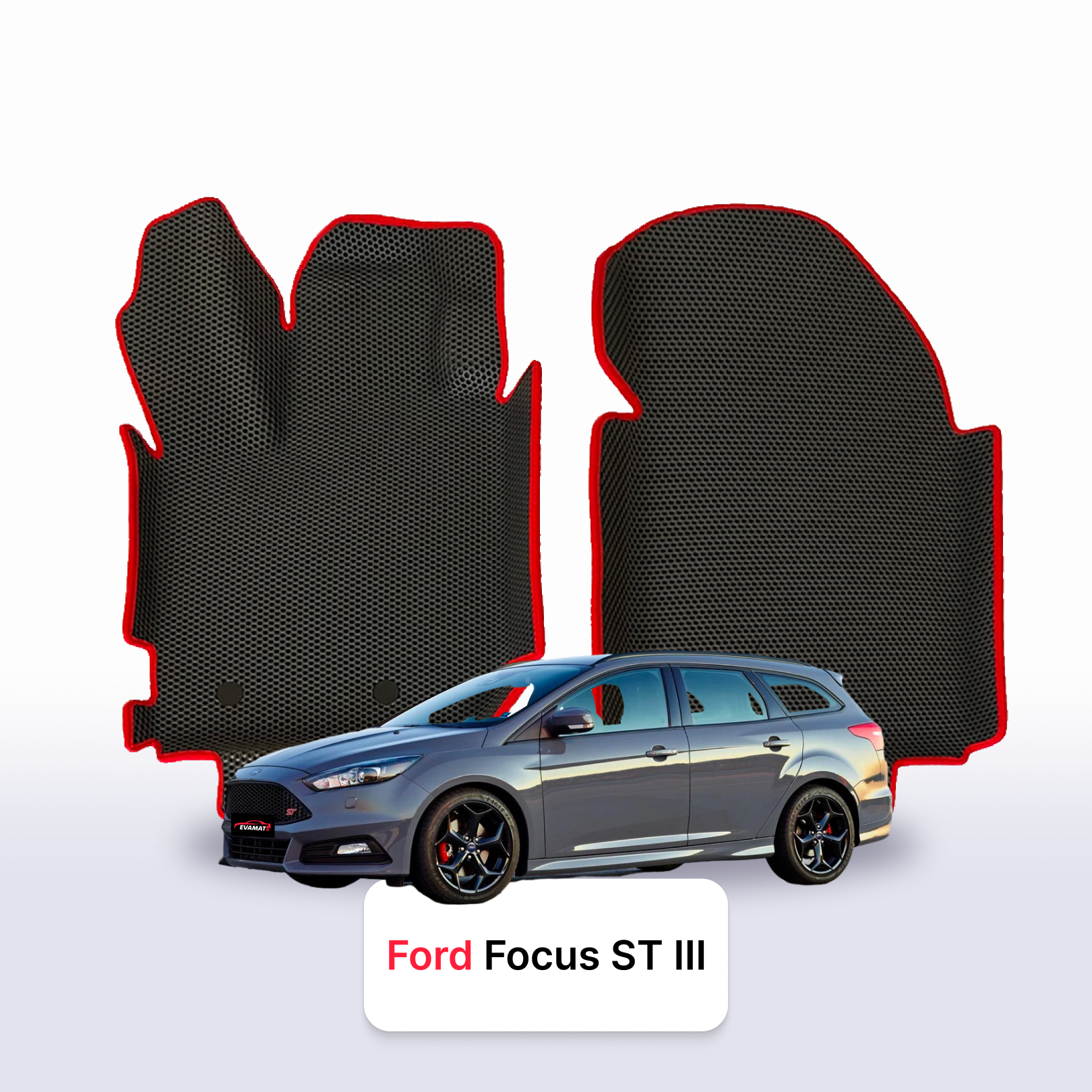 Autokoberce EVAMATS pro Ford Focus ST 3 gen 2012-2018 rok STATION WAGON Autokoberce EVAMATS pro Ford Focus ST 3 gen 2012-2018 rok STATION WAGON