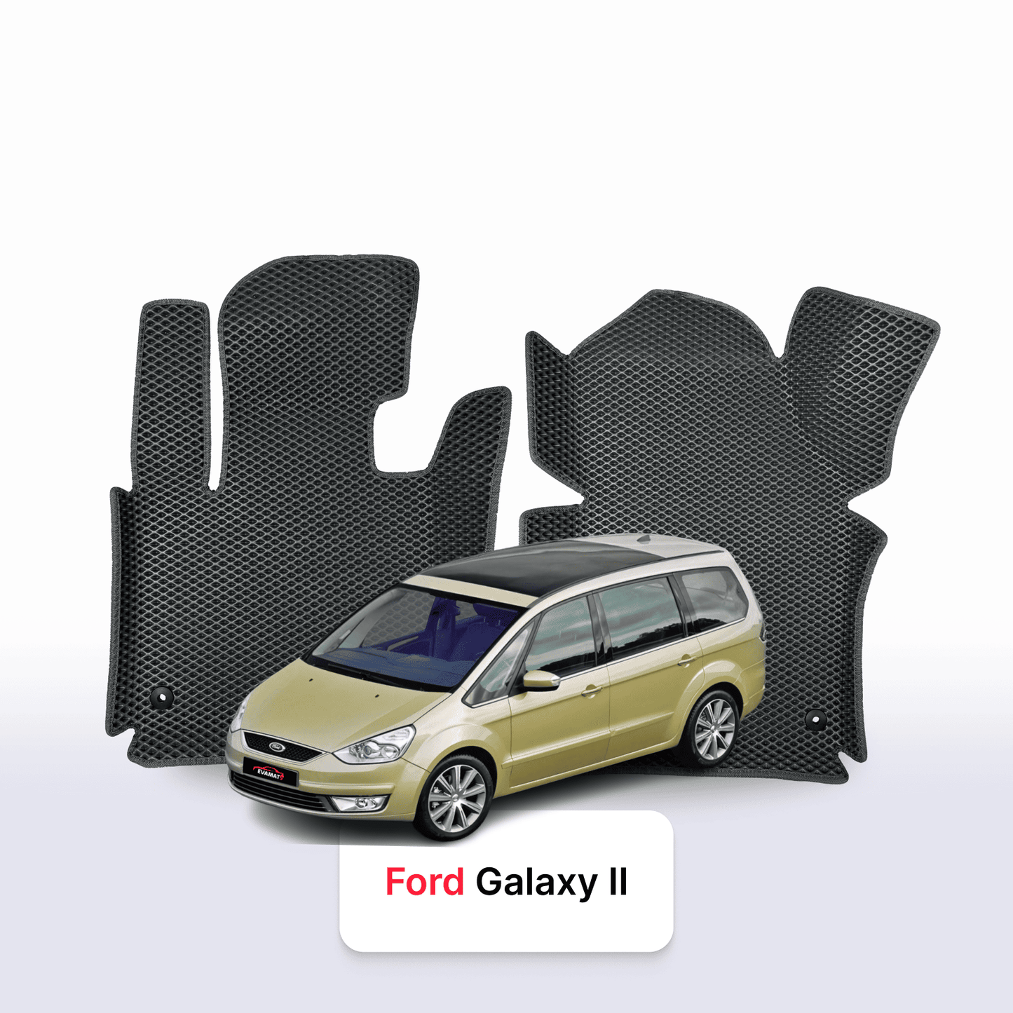 Autokoberce EVAMATS pro Ford Galaxy 2 gen 2006-2015 rok MINIVAN