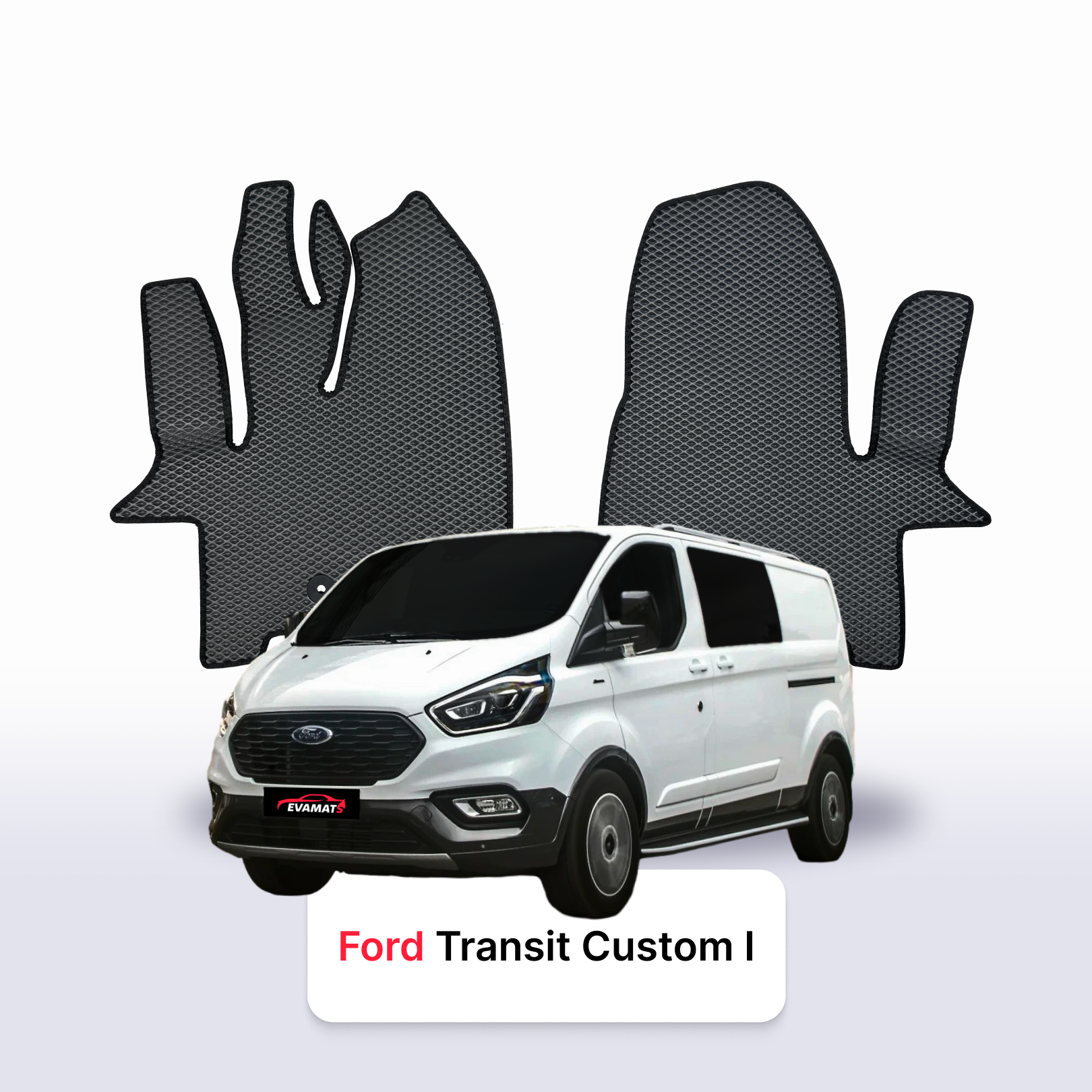 Autokoberce EVAMATS pro Ford Transit Custom 1 gen 2012-2023 rok MINIVAN Autokoberce EVAMATS pro Ford Transit Custom 1 gen 2012-2023 rok MINIVAN
