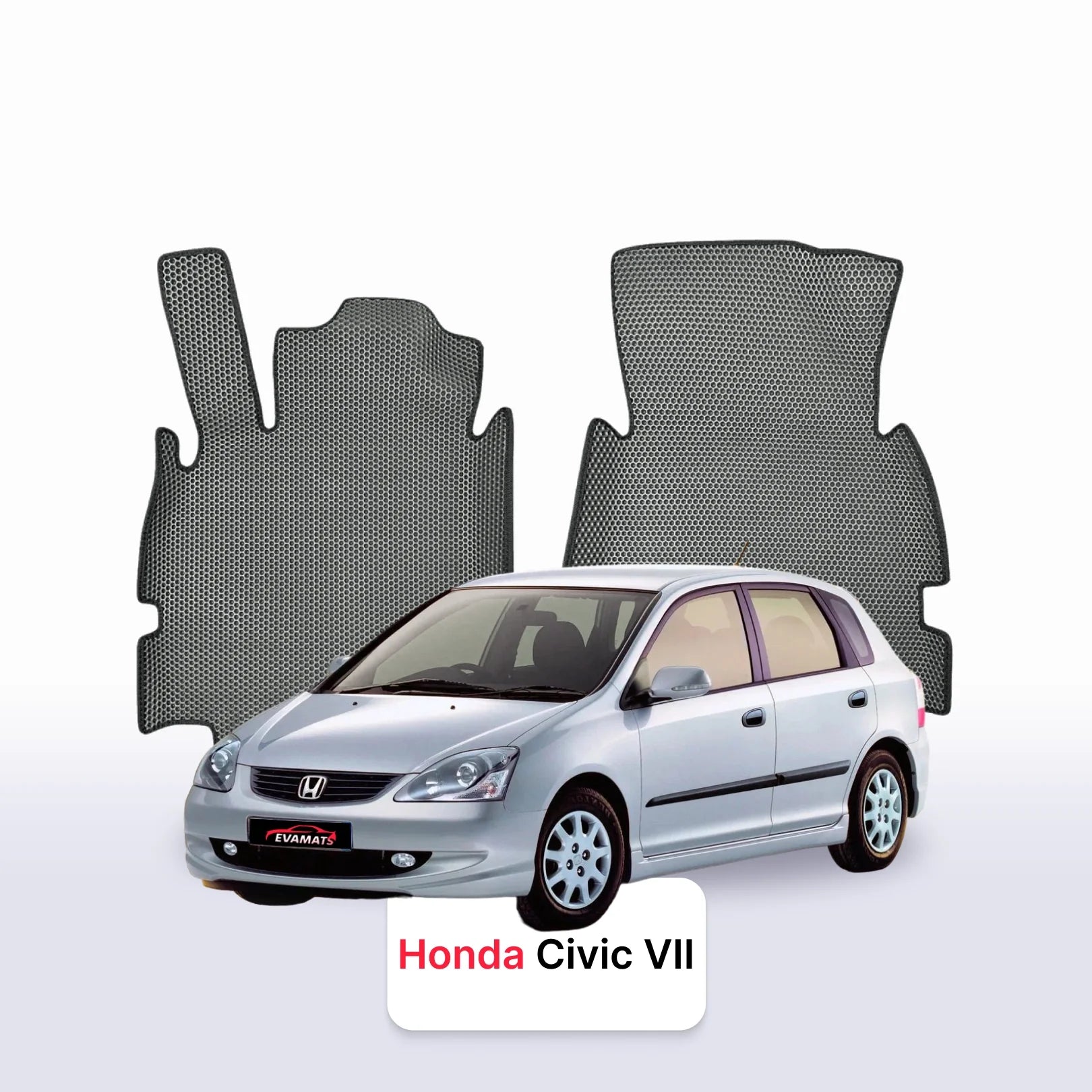 Autokoberce EVAMATS pro Honda Civic 7 gen 2000-2006 rok HATCHBACK 5dv. Autokoberce EVAMATS pro Honda Civic 7 gen 2000-2006 rok HATCHBACK 5dv.