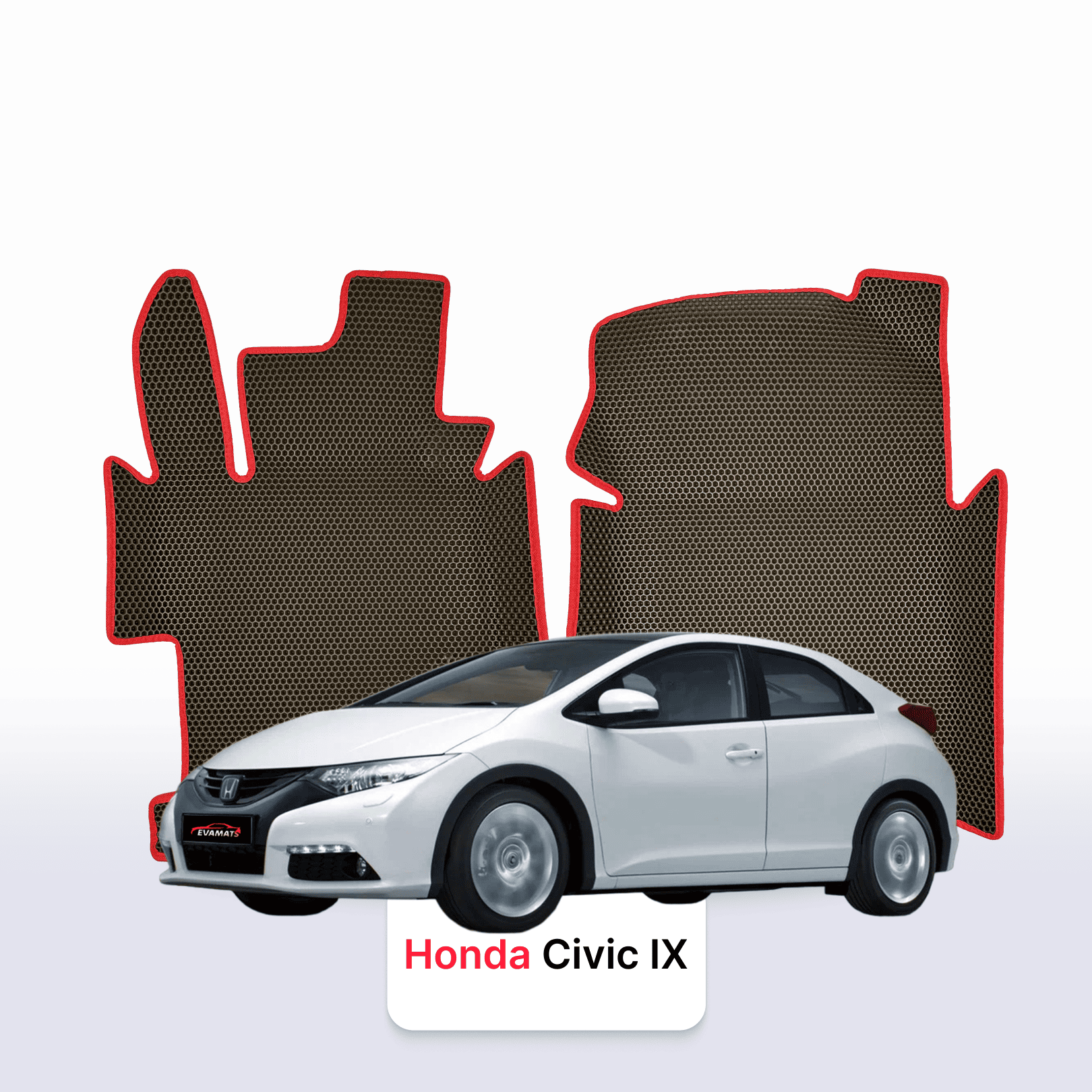 Autokoberce EVAMATS pro Honda Civic 9 gen 2011-2017 rok HATCHBACK 5dv. Autokoberce EVAMATS pro Honda Civic 9 gen 2011-2017 rok HATCHBACK 5dv.