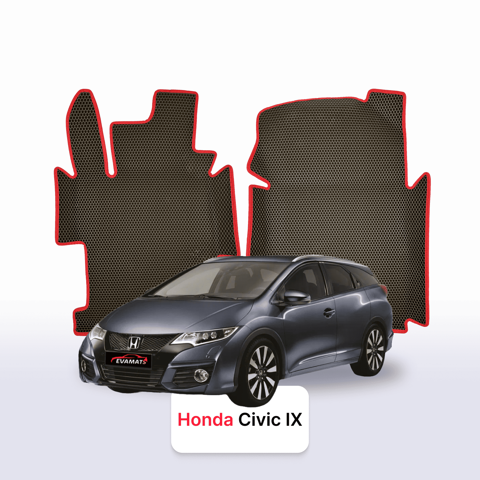 Autokoberce EVAMATS pro Honda Civic 9 gen 2011-2017 rok STATION WAGON Autokoberce EVAMATS pro Honda Civic 9 gen 2011-2017 rok STATION WAGON