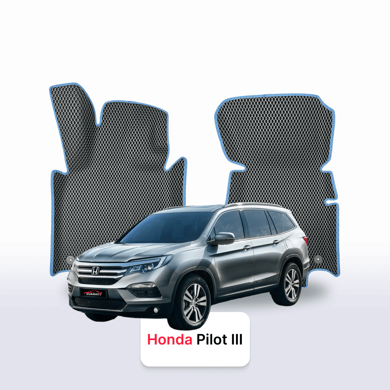 Autokoberce EVAMATS pro SUV Honda Pilot 3 gen 2015-2022 rok Autokoberce EVAMATS pro SUV Honda Pilot 3 gen 2015-2022 rok