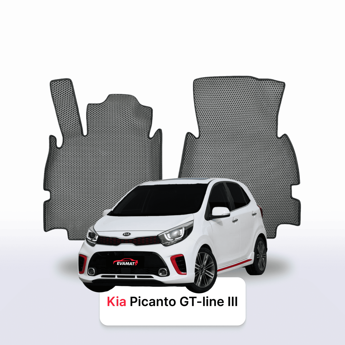 Autokoberce EVAMATS pro Kia Picanto GT-line III gen 2017-2025 rok HATCHBACK 5dv.