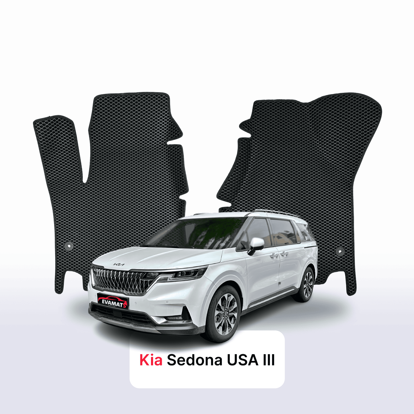 Autokoberce EVAMATS pro Chrysler Pacifica Pinnacle (RU) 2 gen 2020-2025 rok MINIVAN
