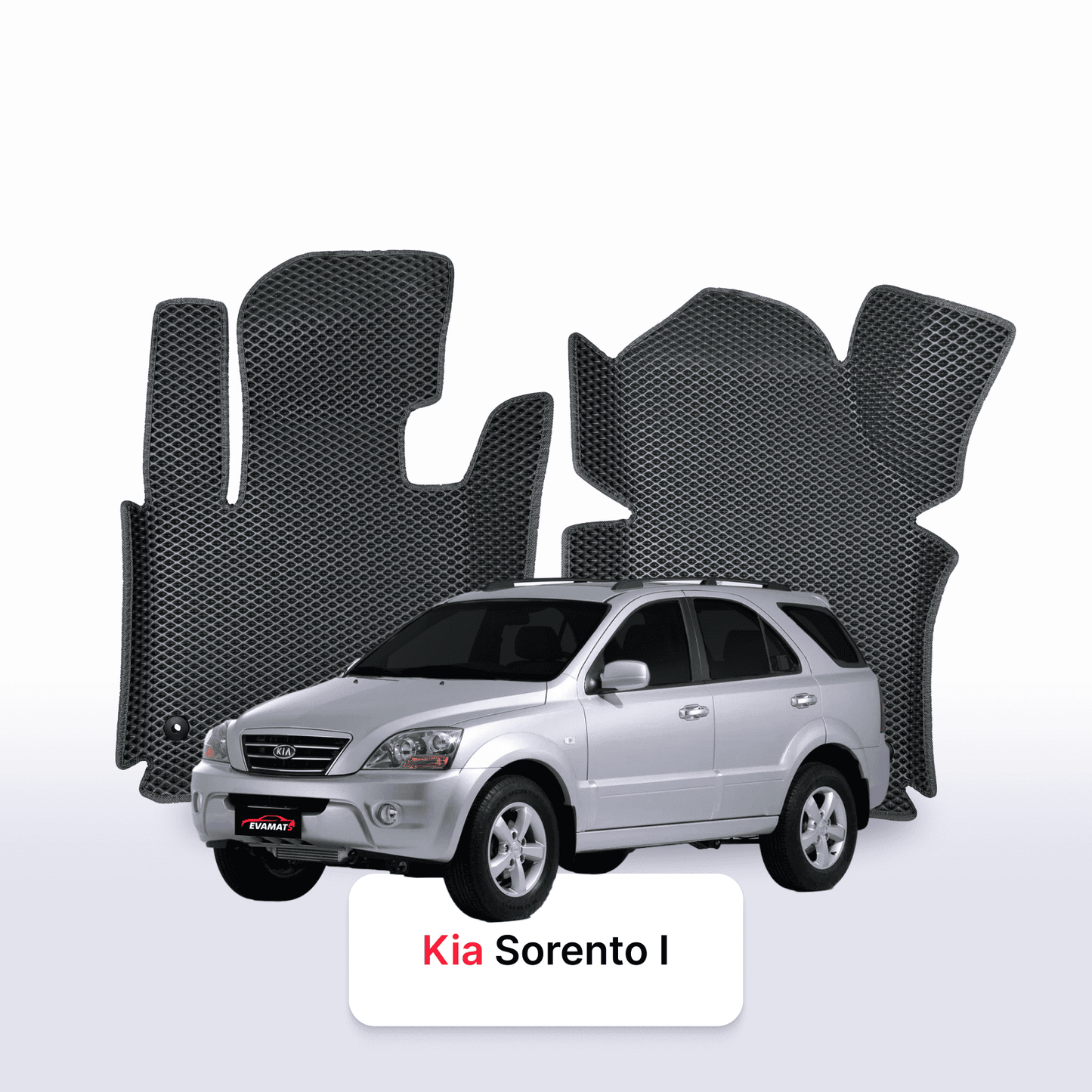 Autokoberce EVAMATS pro Kia Sorento I gen 2002-2011 rok SUV 7 míst