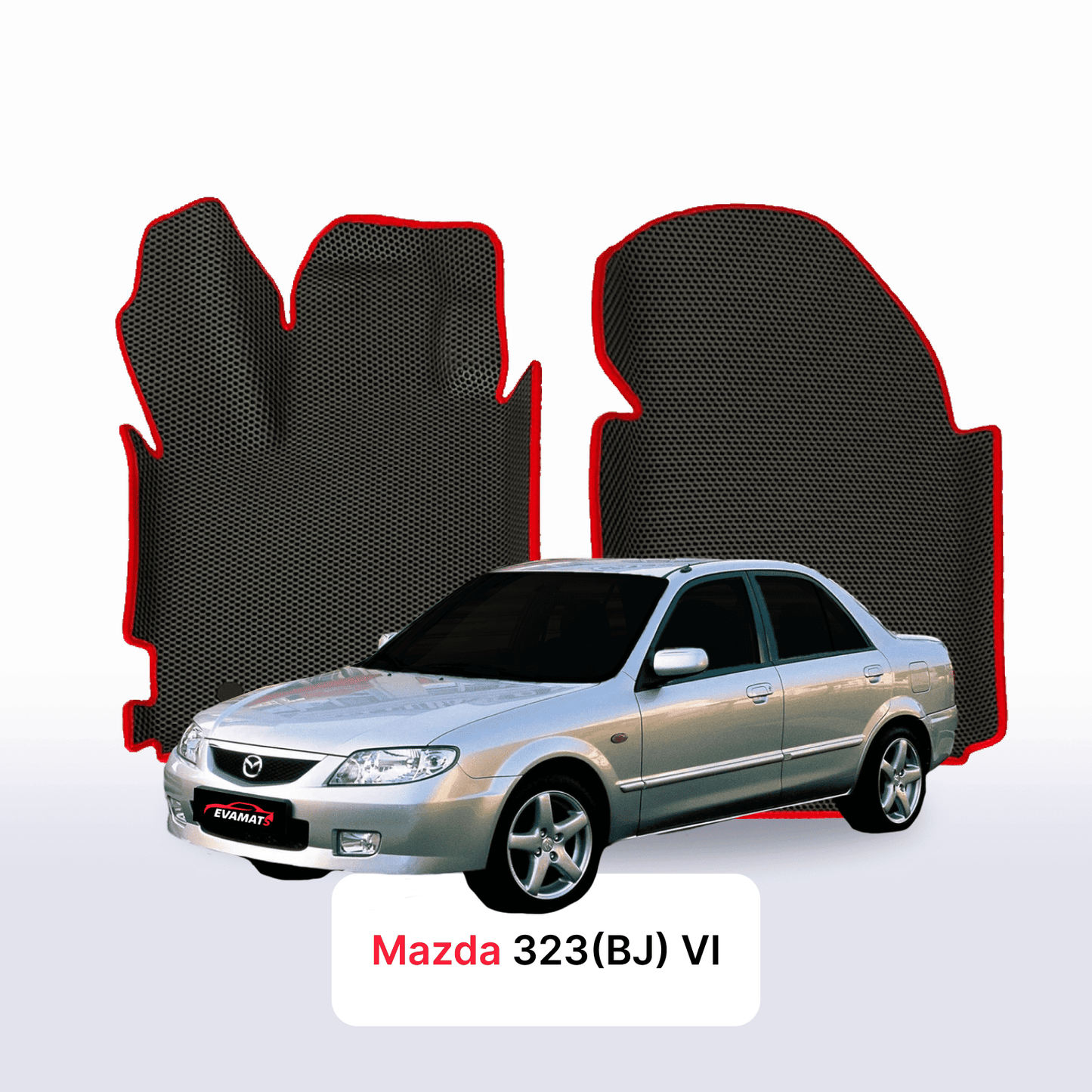 Autokoberce EVAMATS pro Mazdu 323(BJ) 6 gen 1998-2003 rok SEDAN