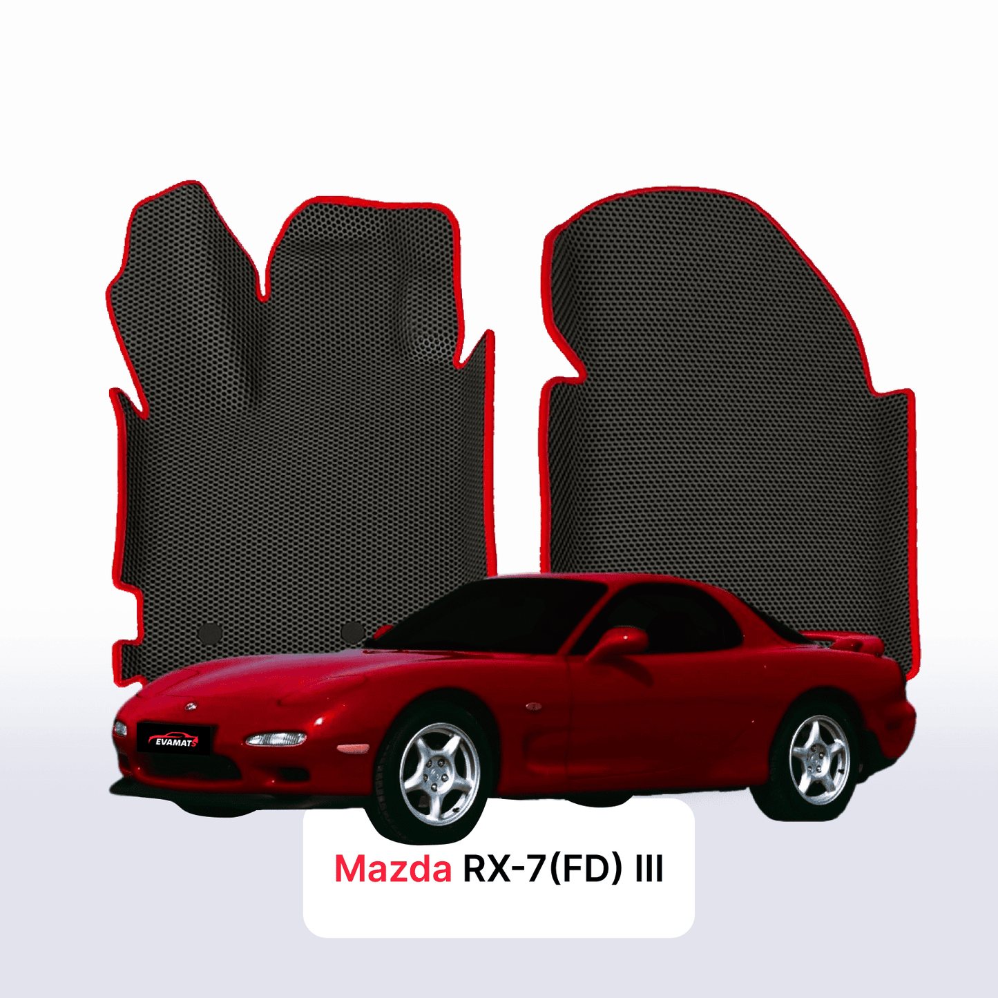 Autokoberce EVAMATS pro Mazda RX-7(FD) 3 gen 1992-2002 rok COUPE
