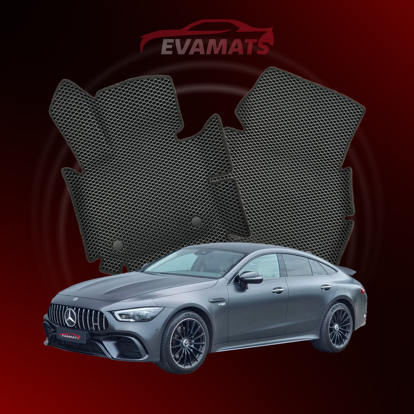 Autokoberce EVAMATS pro Mercedes-Benz AMG GT 4-Door (X290) 2018-2024 rok COUPE