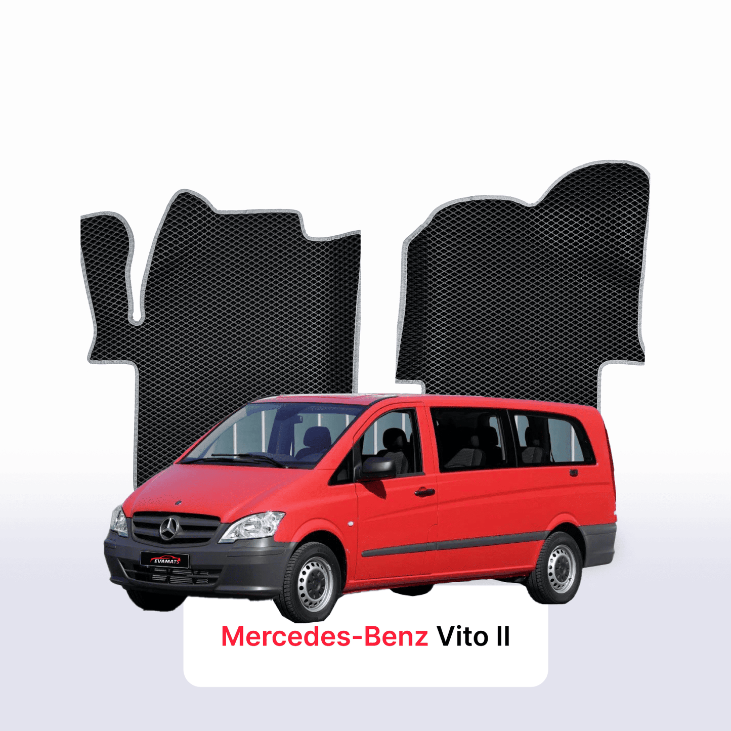 Autokoberce EVAMATS pro Mercedes-Benz Vito (W639) 2003 – 2014 rok MINIVAN