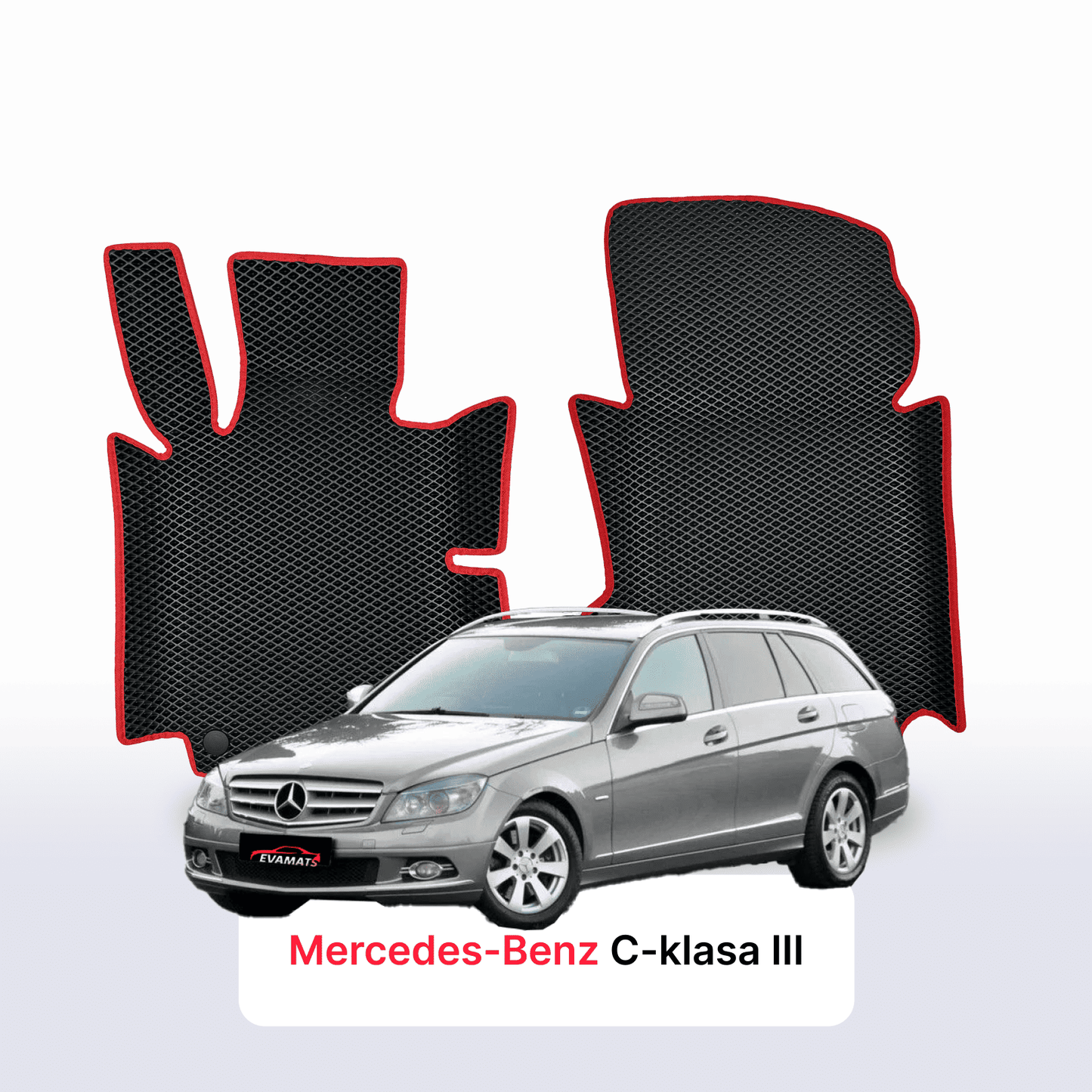Autokoberce EVAMATS pro Mercedes-Benz C-class 3 gen (W204) 2007–2014 rok STATION WAGON
