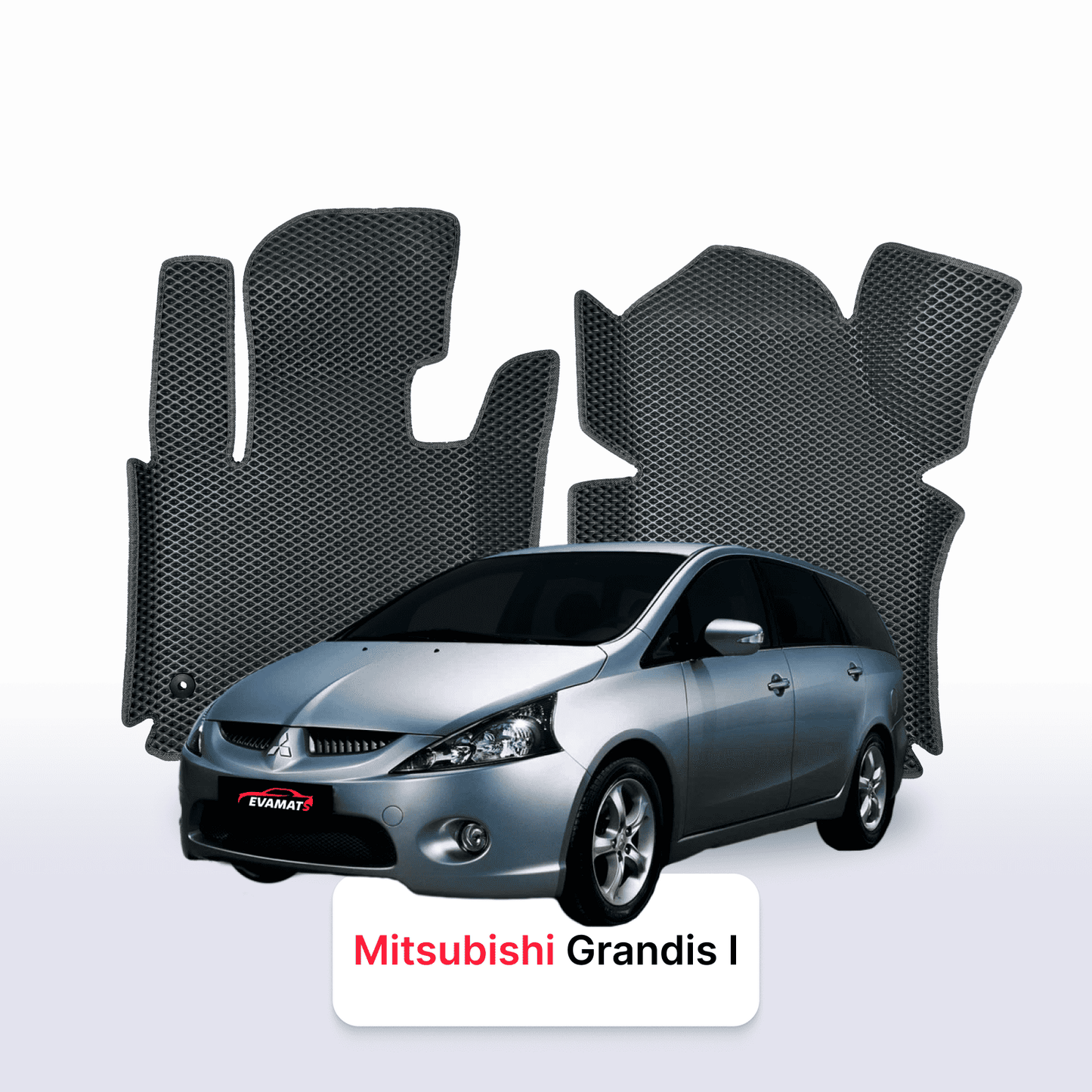 Autokoberce EVAMATS pro Mitsubishi Grandis 1 gen 2003-2011 rok MINIVAN