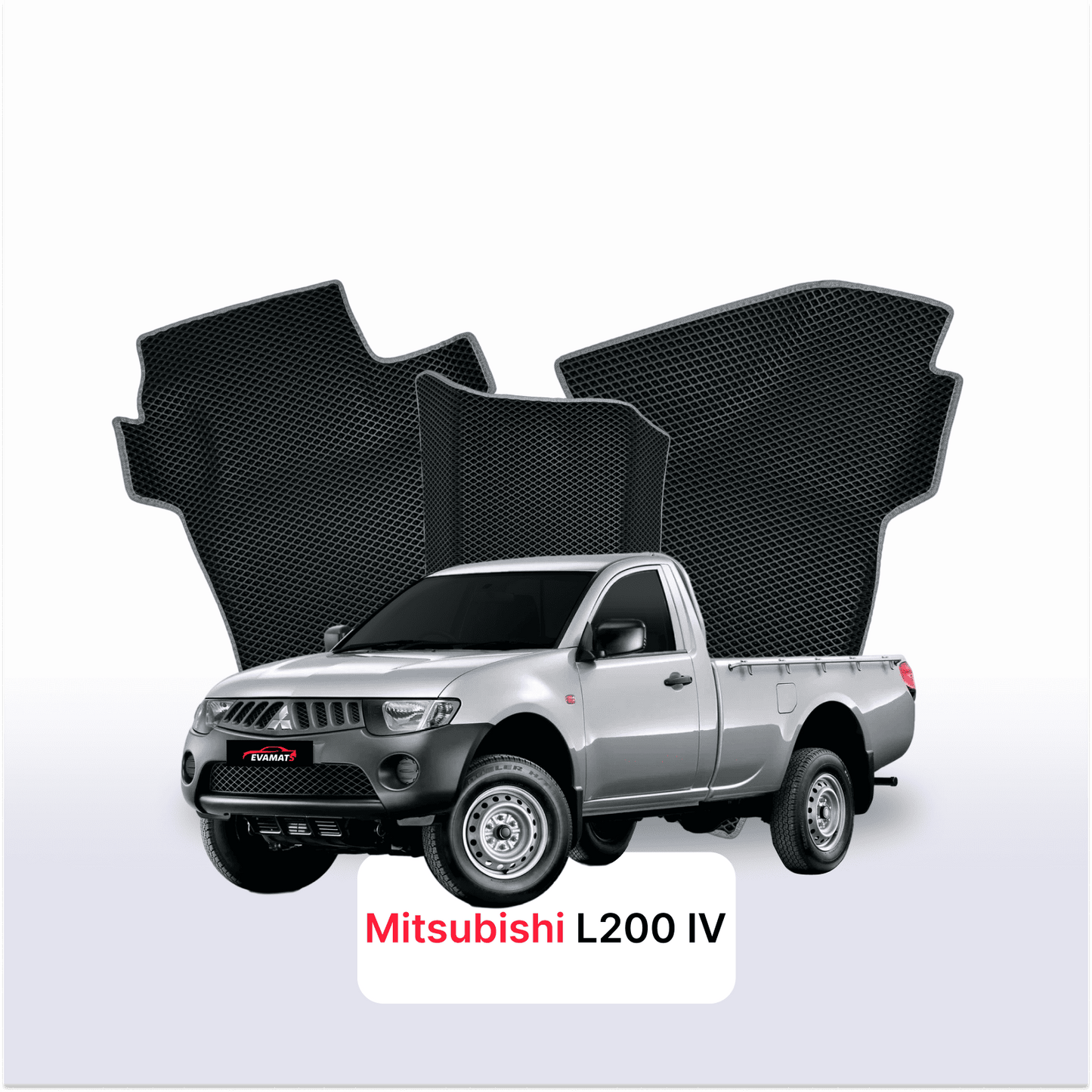 Autokoberce EVAMATS pro Mitsubishi L200 4 gen 2006-2014 rok PICK-UP jednokabinová