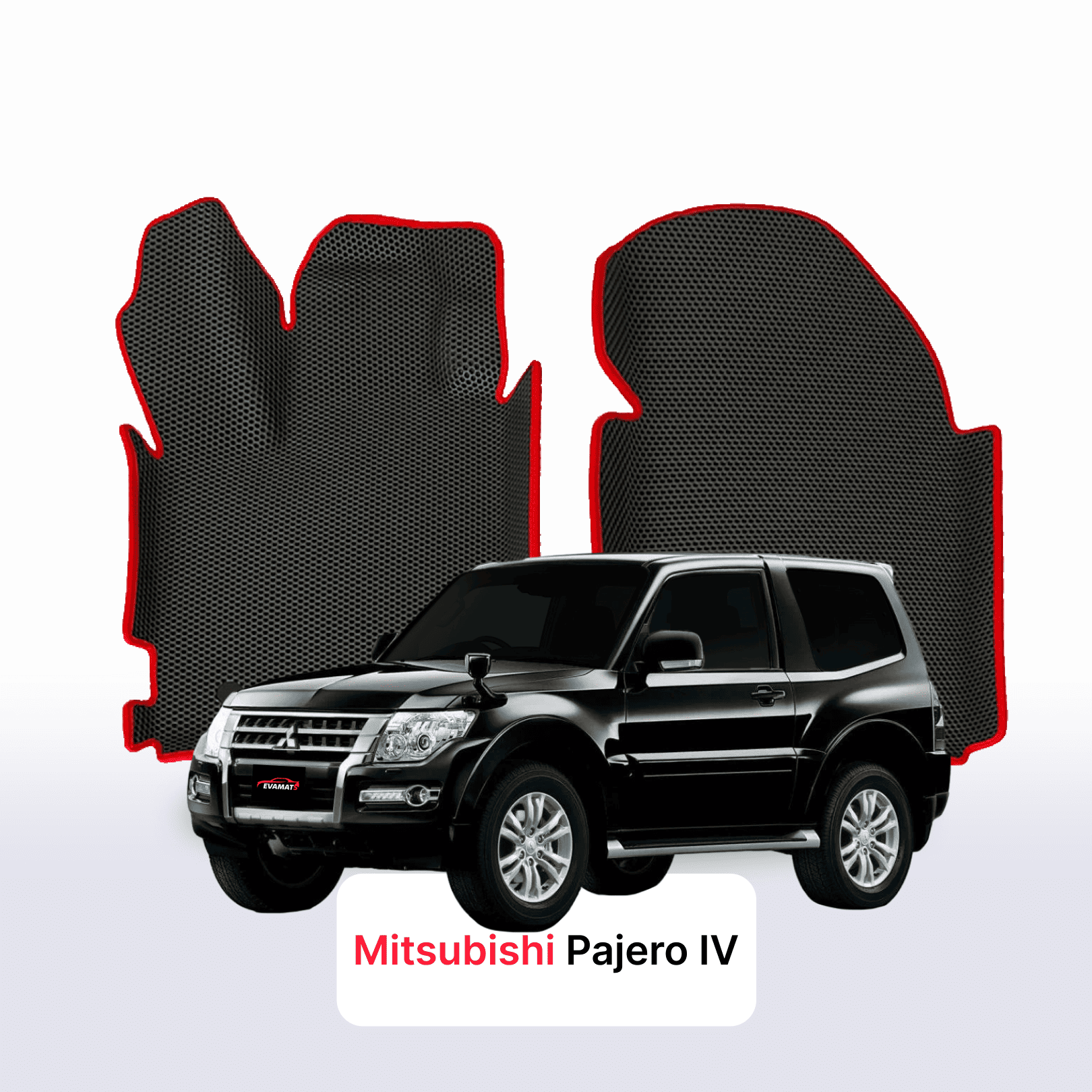 Autokoberce EVAMATS pro Mitsubishi Pajero 4 gen 2006-2023 rok SUV 3dv. Autokoberce EVAMATS pro Mitsubishi Pajero 4 gen 2006-2023 rok SUV 3dv.