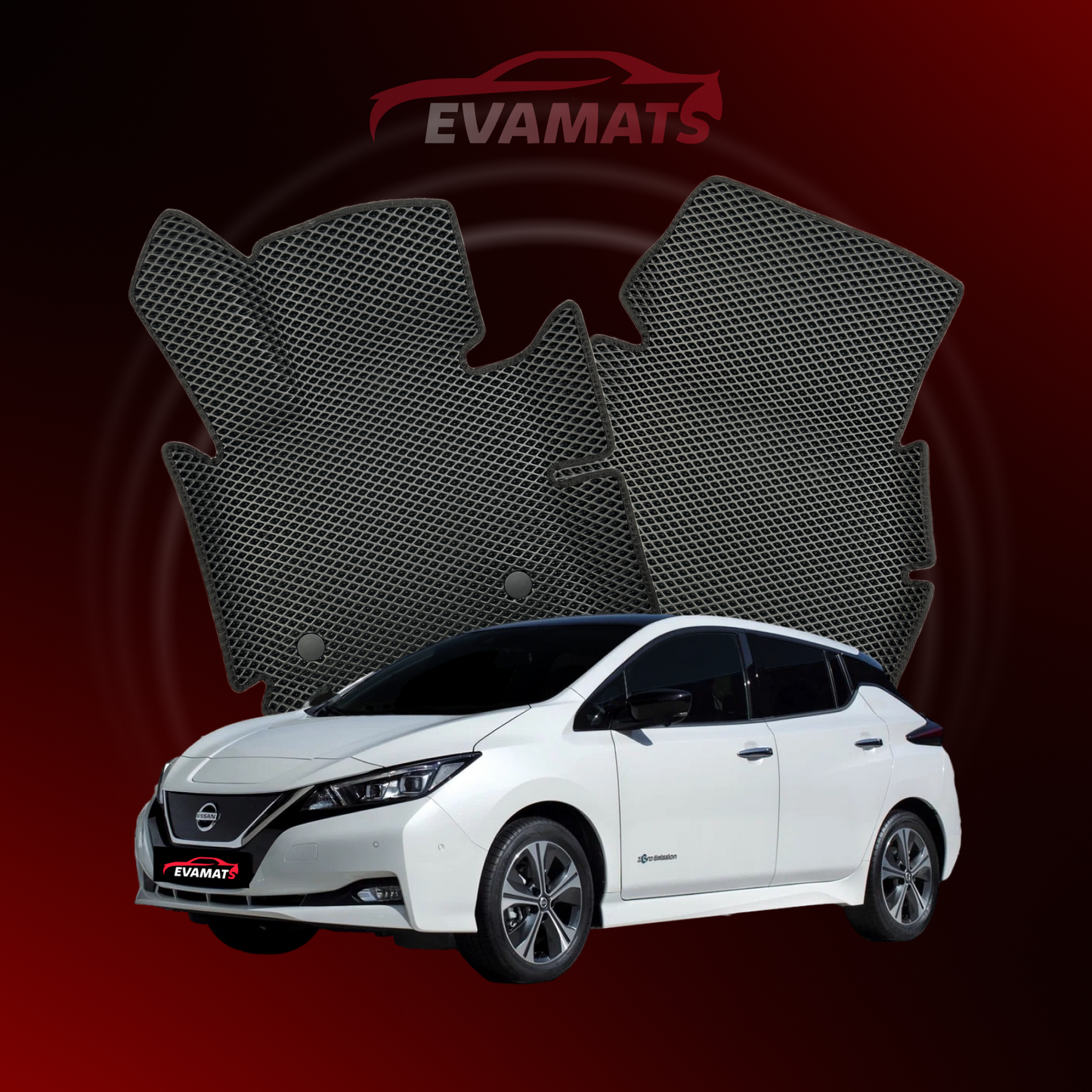Autokoberce EVAMATS pro Nissan Leaf(ZE1) II gen 2017-2025 rok HATCHBACK 5dv.