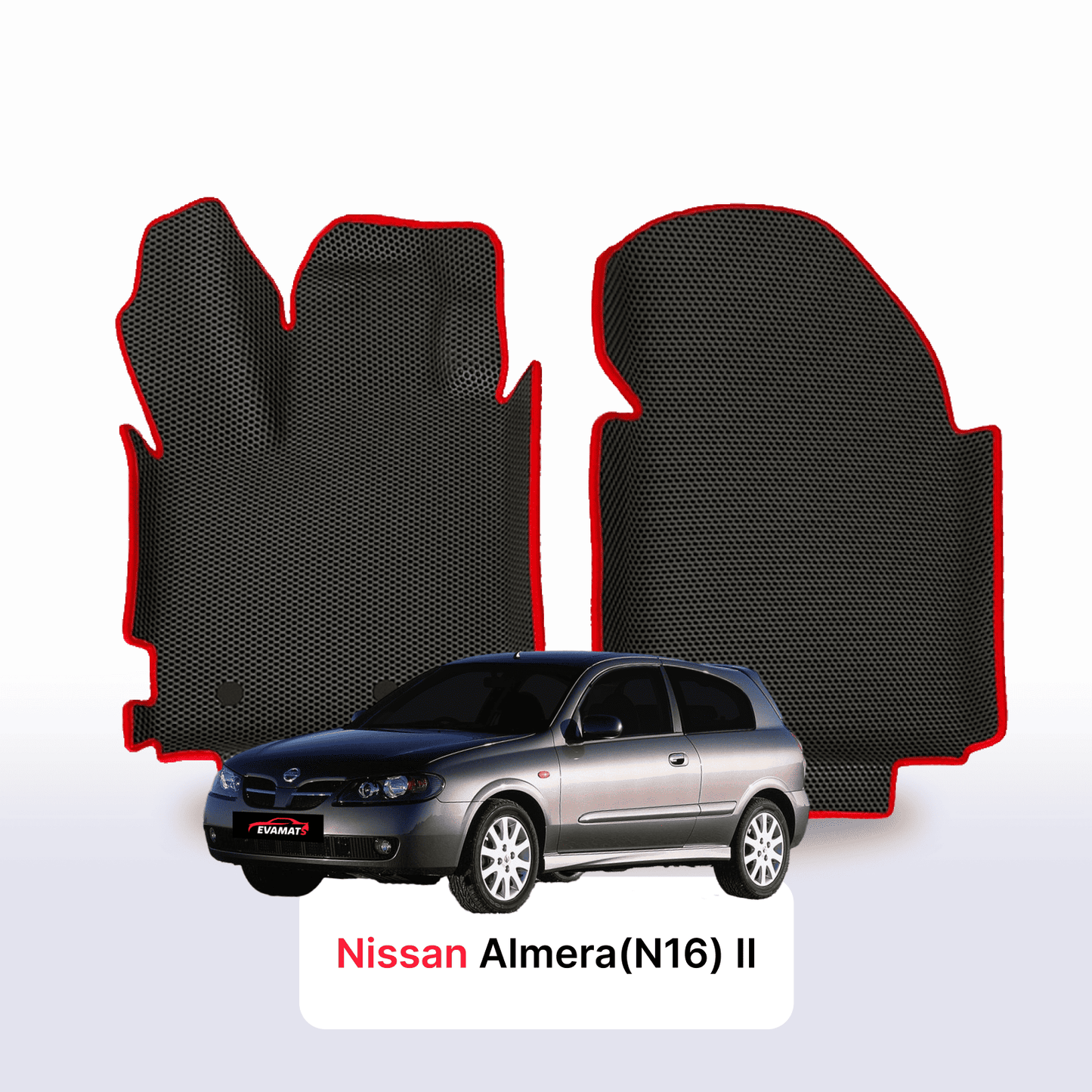 Autokoberce EVAMATS pro Nissan Almera(N16) II gen 2000-2008 rok HATCHBACK 3dv.