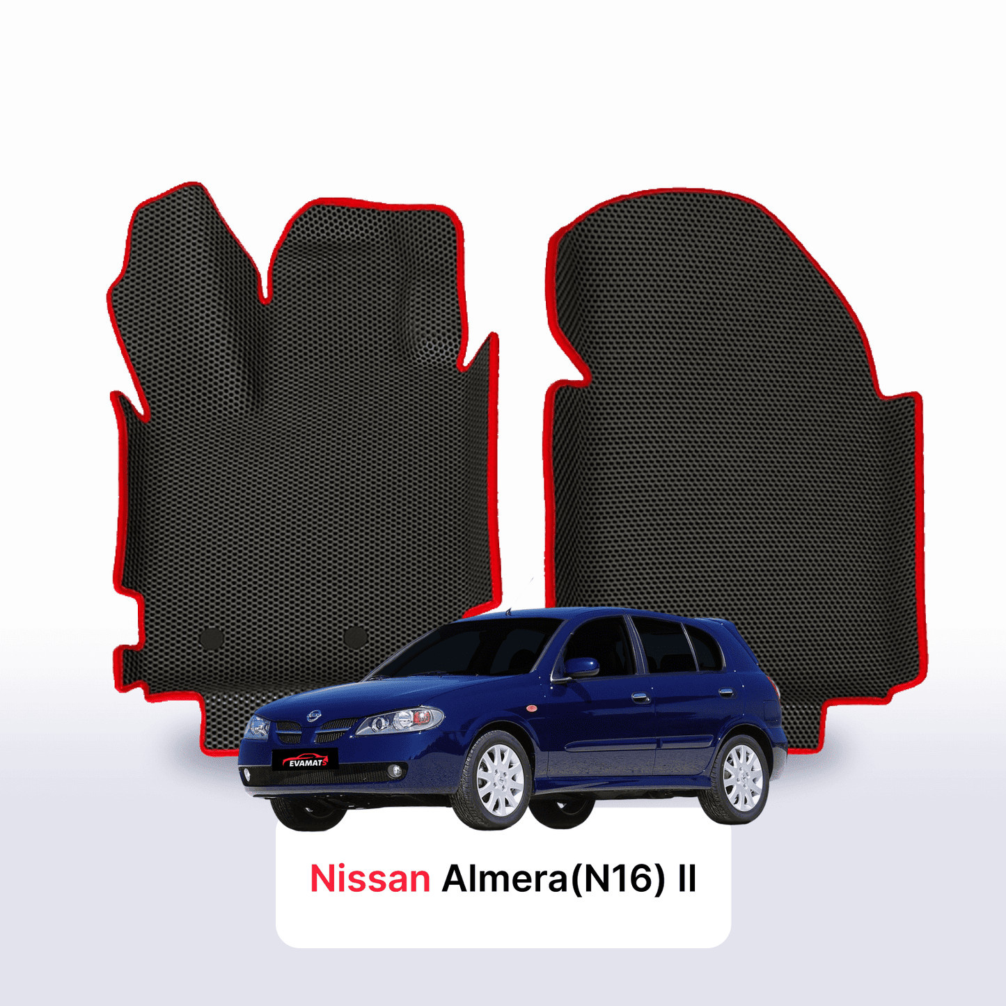 Autokoberce EVAMATS pro Nissan Almera(N16) II gen 2000-2008 rok HATCHBACK 5dv.