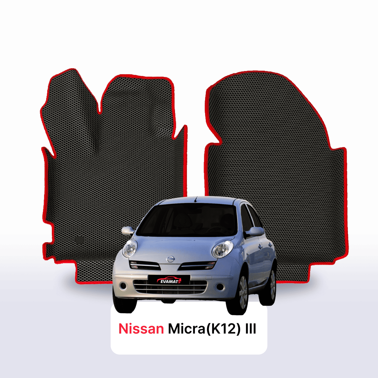 Autokoberce EVAMATS pro Nissan Micra(K12) III gen 2002-2010 rok HATCHBACK 5dv.