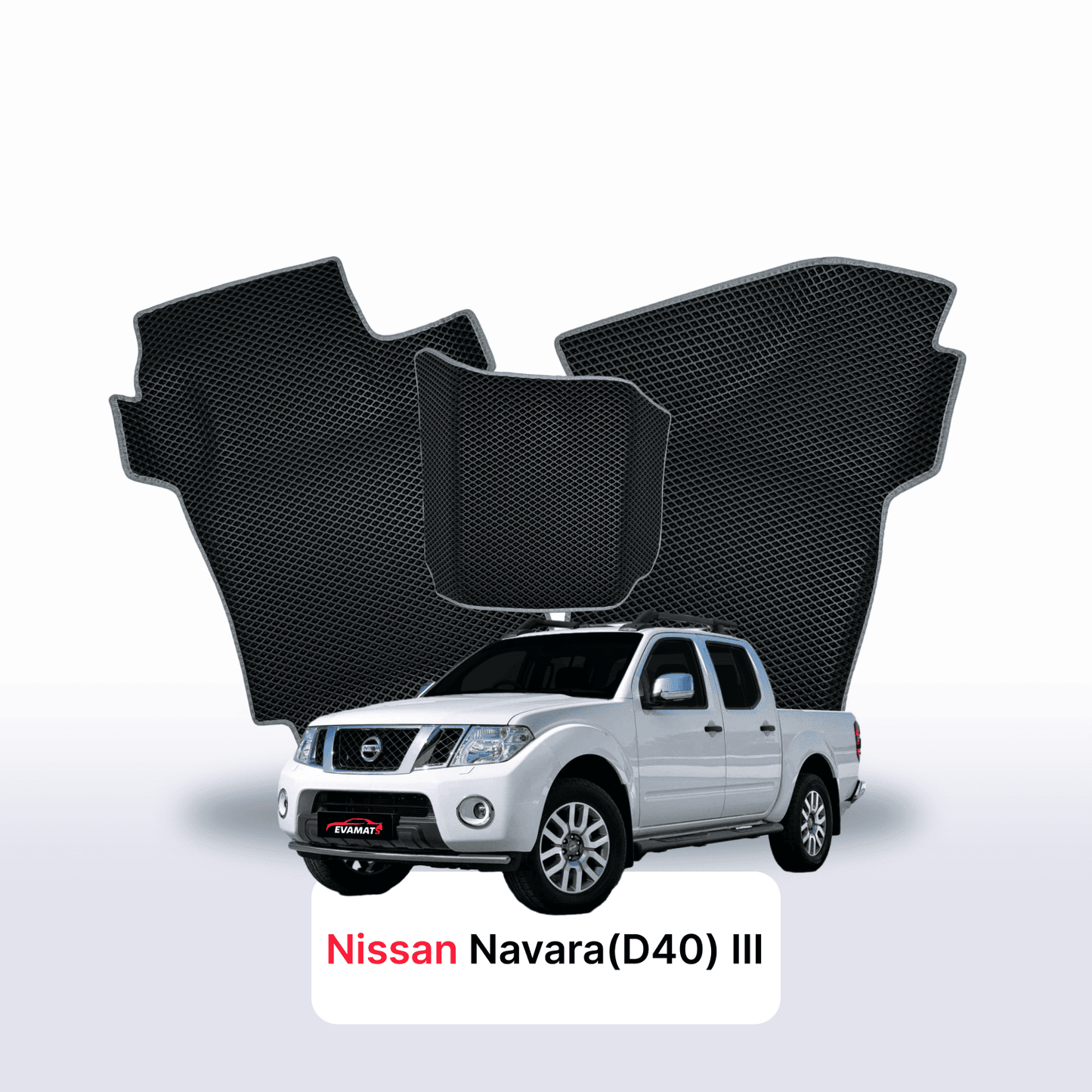 Autokoberce EVAMATS pro Nissan Navara(D40)(Frontier) III gen 2004-2015 rok PICK-UP dvoukabina