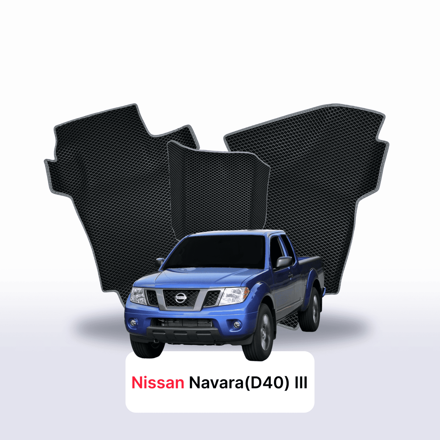 Autokoberce EVAMATS pro Nissan Navara (D40)(Frontier) III gen 2004-2015 rok PICK-UP jedna a půl kabina