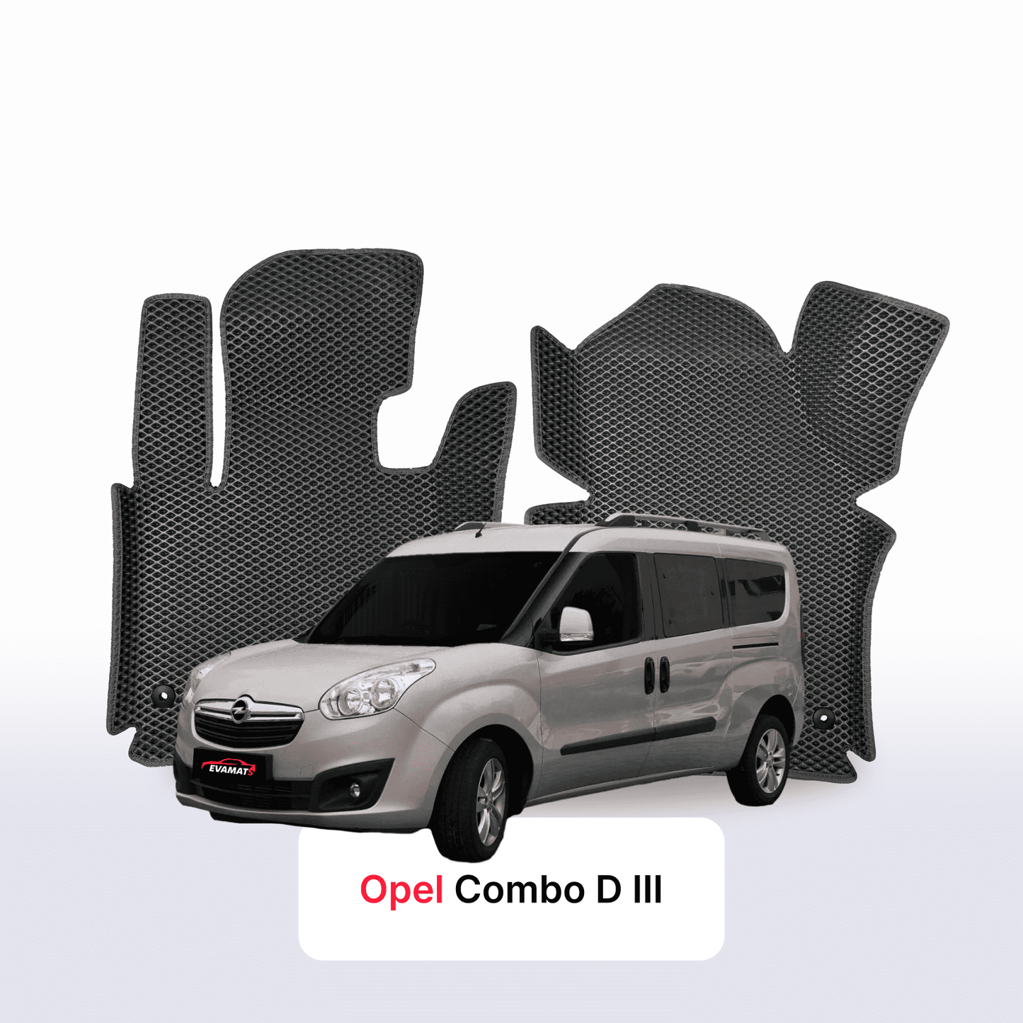 Autokoberce EVAMATS pro Opel Combo D 3 gen 2011-2017 rok MINIVAN LWB
